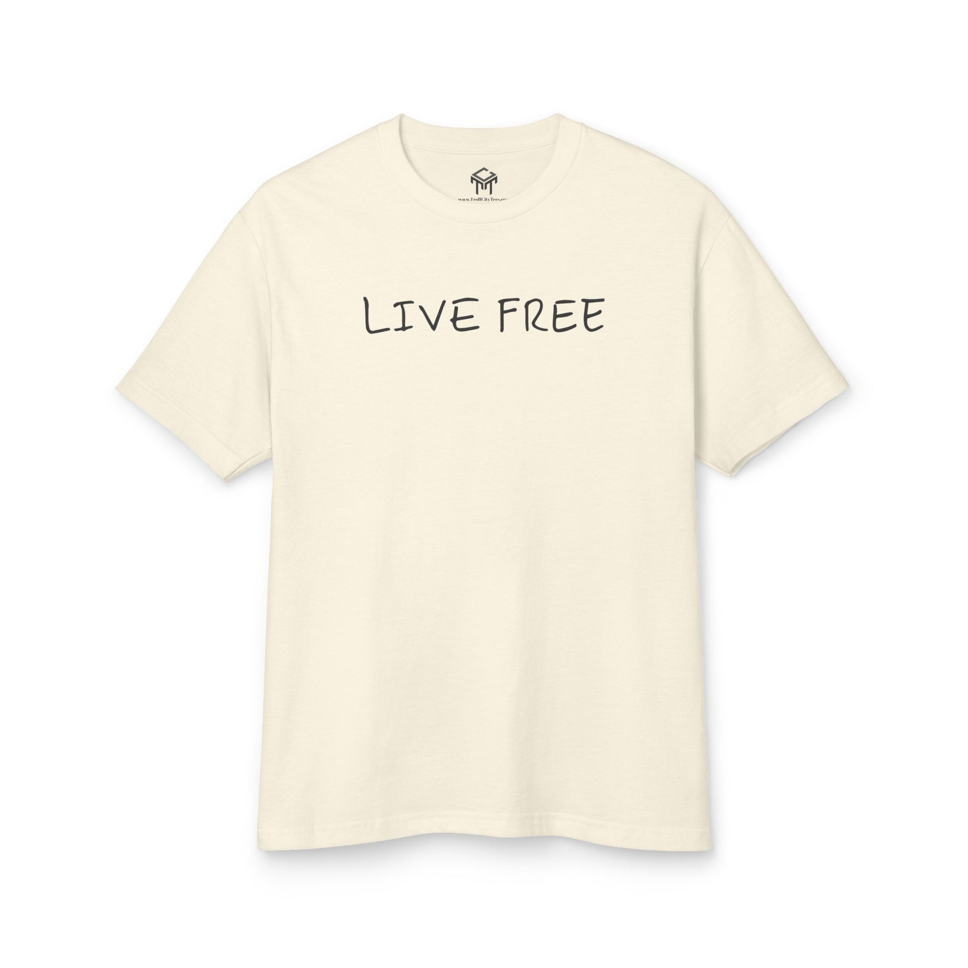 "Live Free" Unisex Heavyweight Tee - Comfort & Style for Everyday Adventures