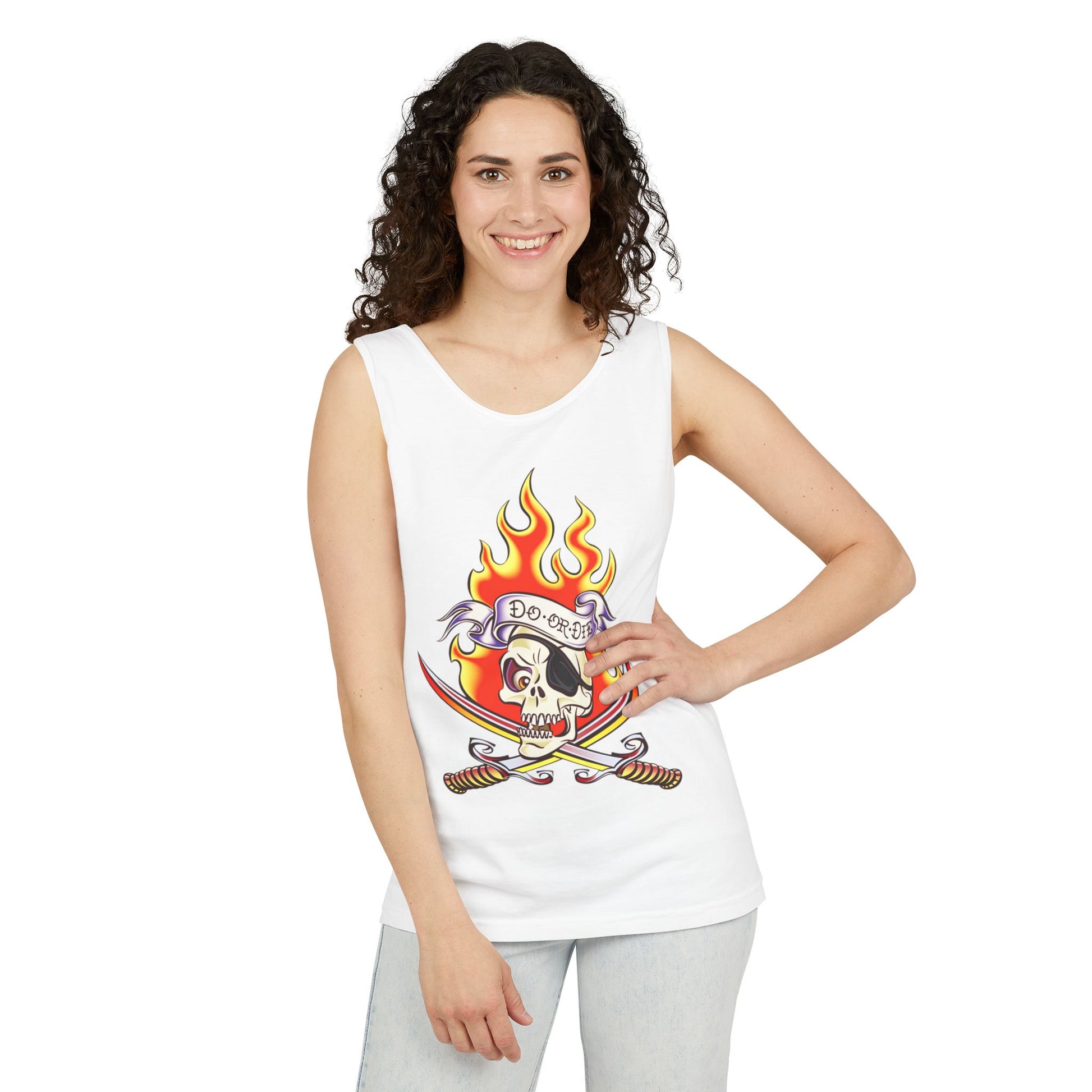 Pirate Skull CRUISE Tank Top Unisex Summer Tee, Casual Beach Wear, Festival Fashion, Adventure Apparel, Gift for Him