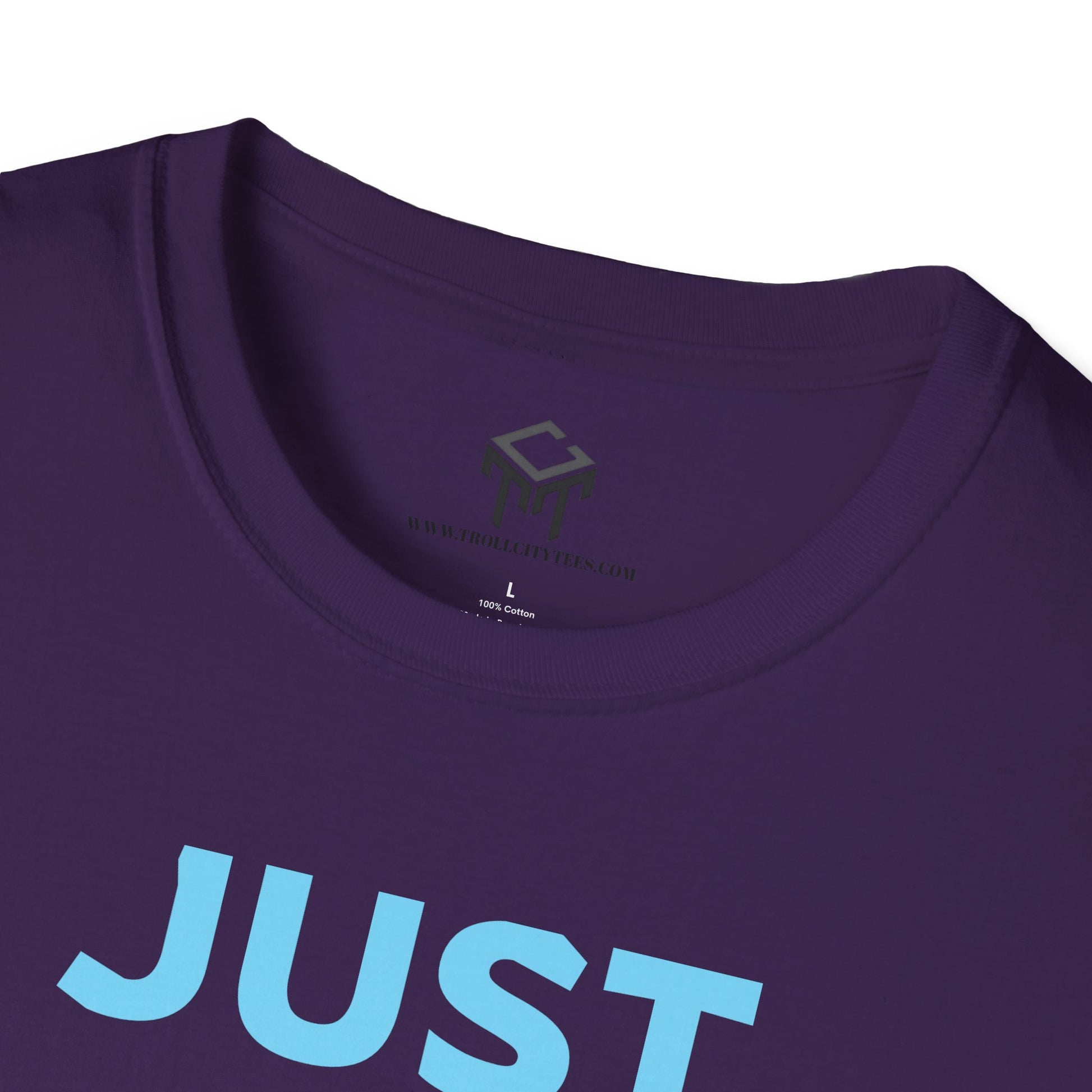 Just Did It - BLUE Lettering - Unisex Softstyle T-Shirt