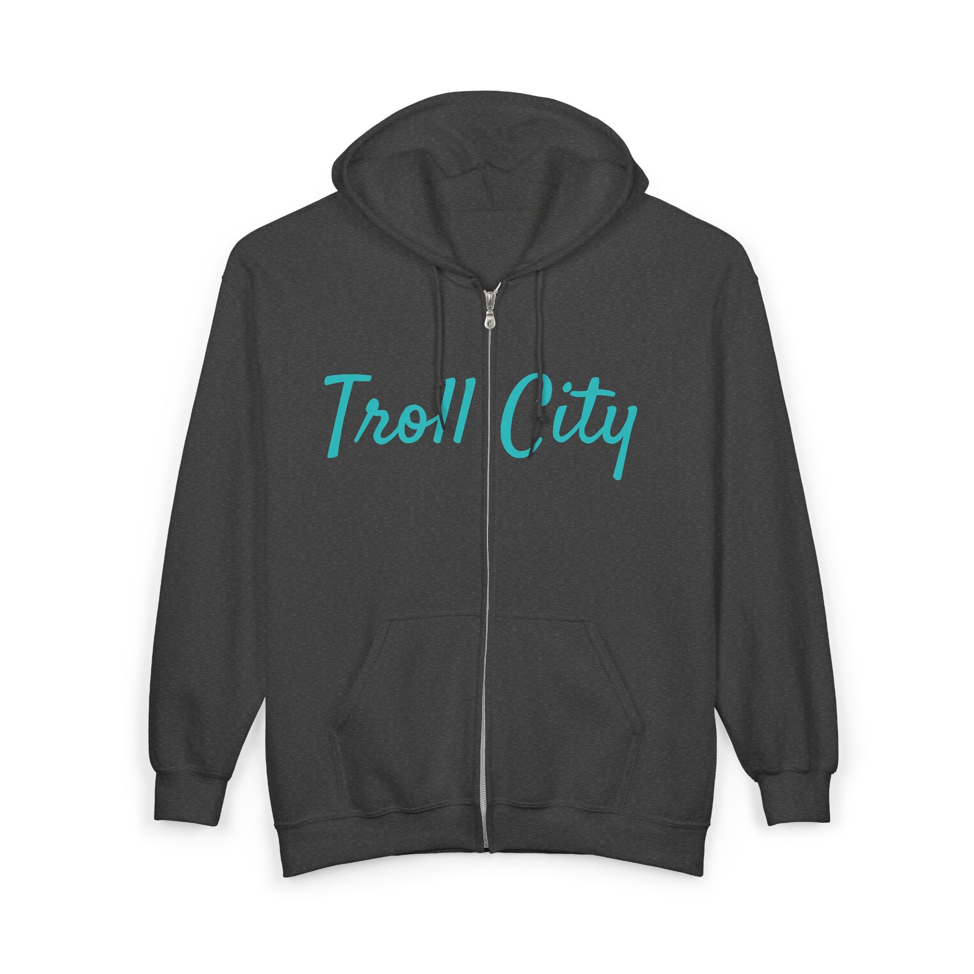 Troll City Graphic Hoodie - Unisex Heavy Blend Zip Sweatshirt
