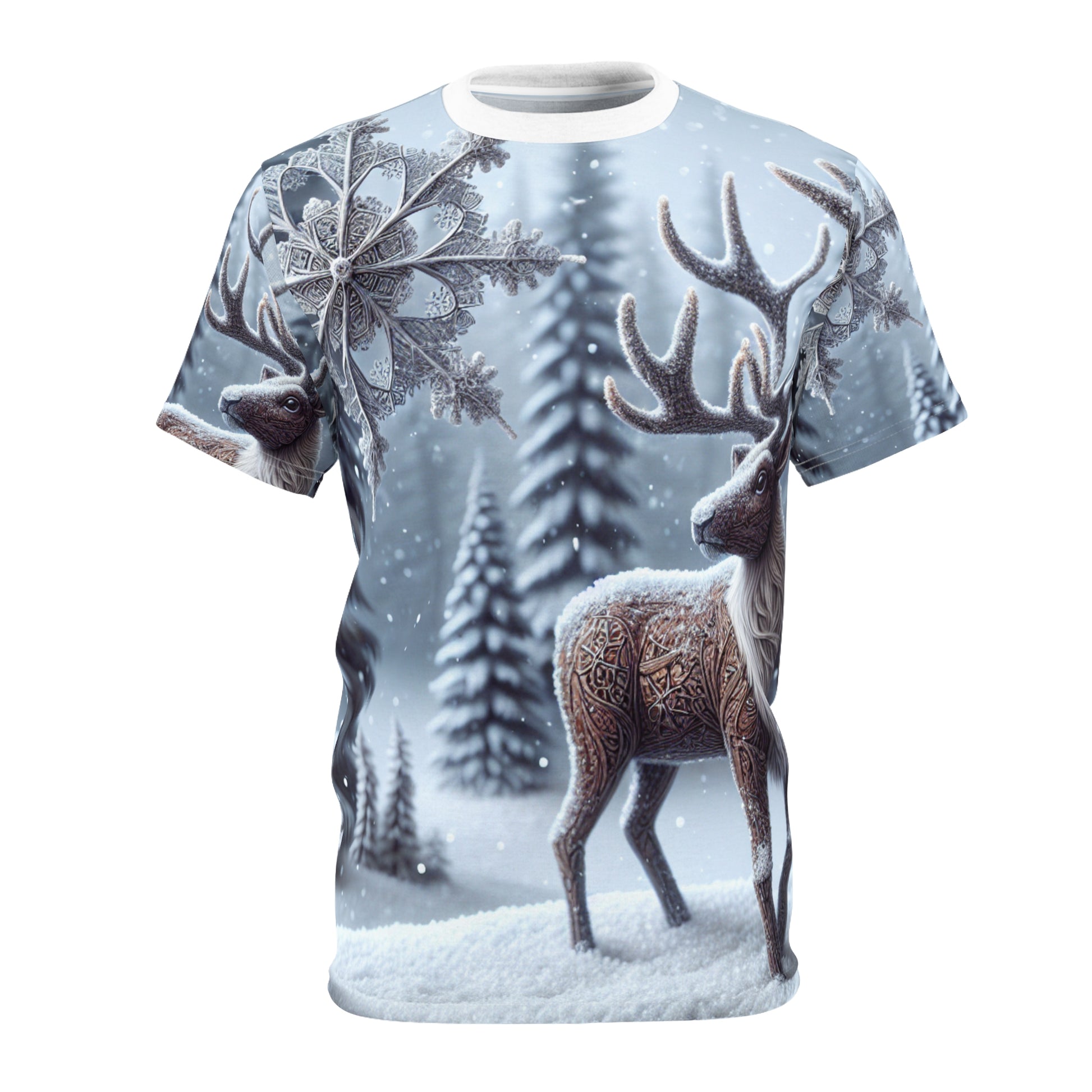 Reindeer Snowflake Scene