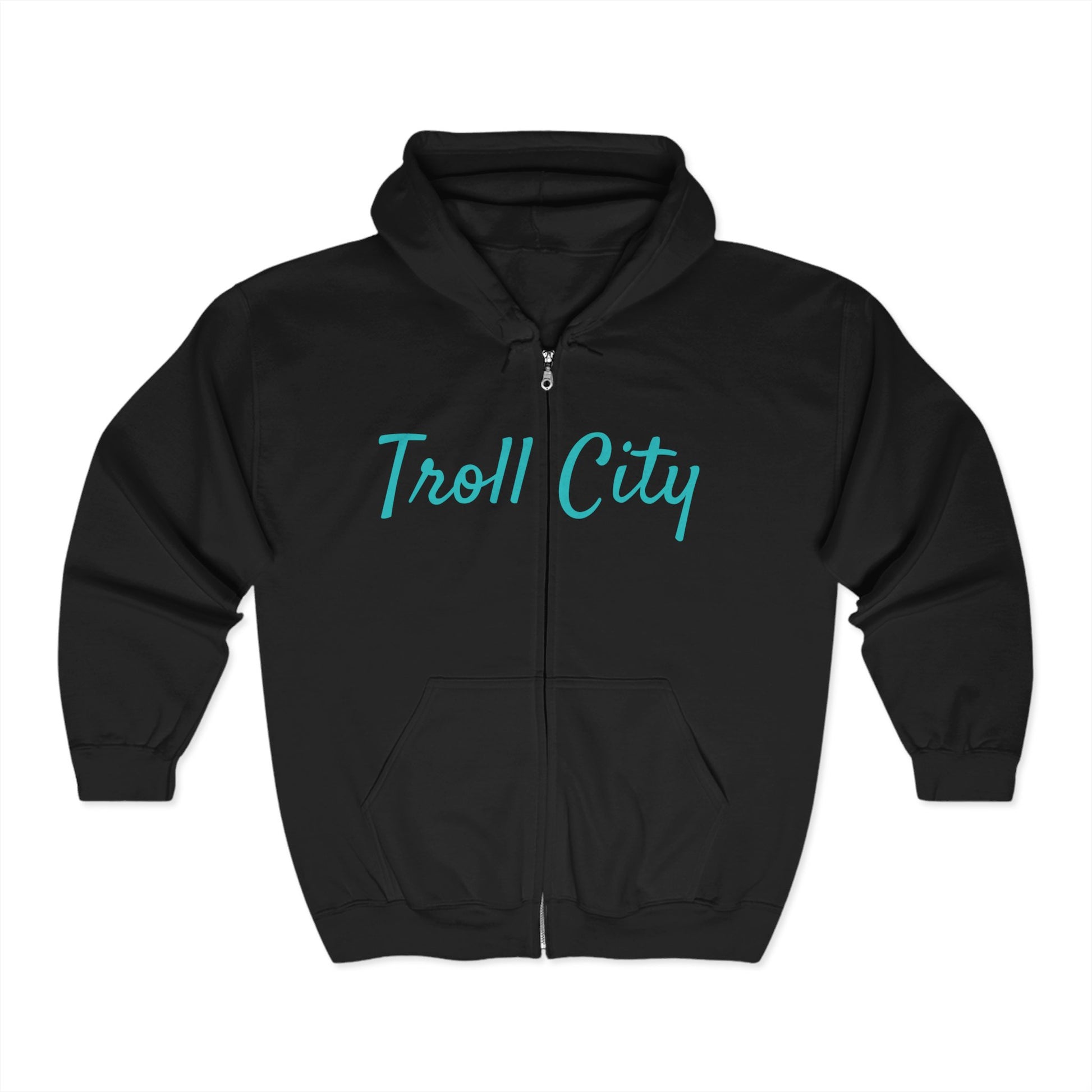 Troll City Graphic Hoodie - Unisex Heavy Blend Zip Sweatshirt