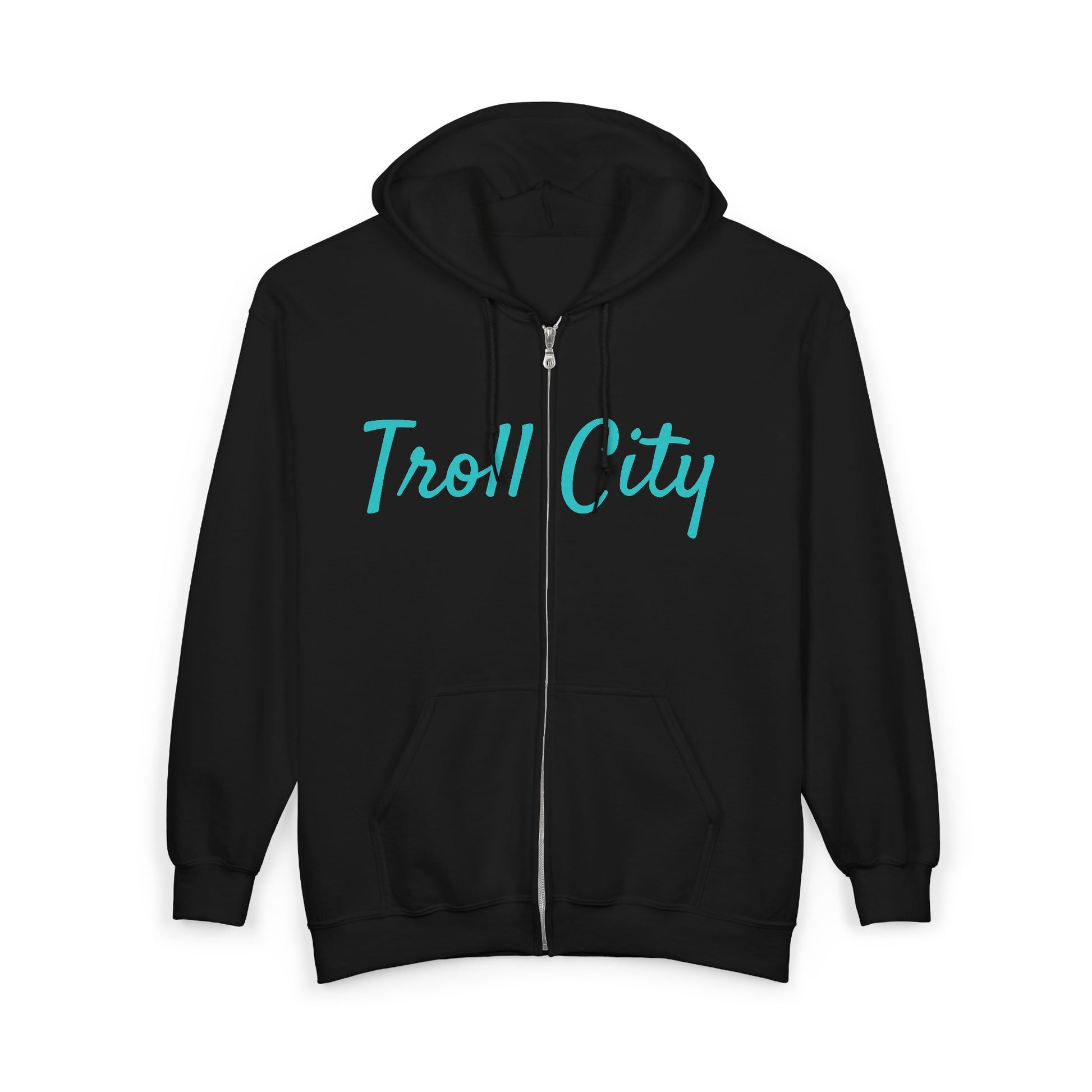 Troll City Graphic Hoodie - Unisex Heavy Blend Zip Sweatshirt