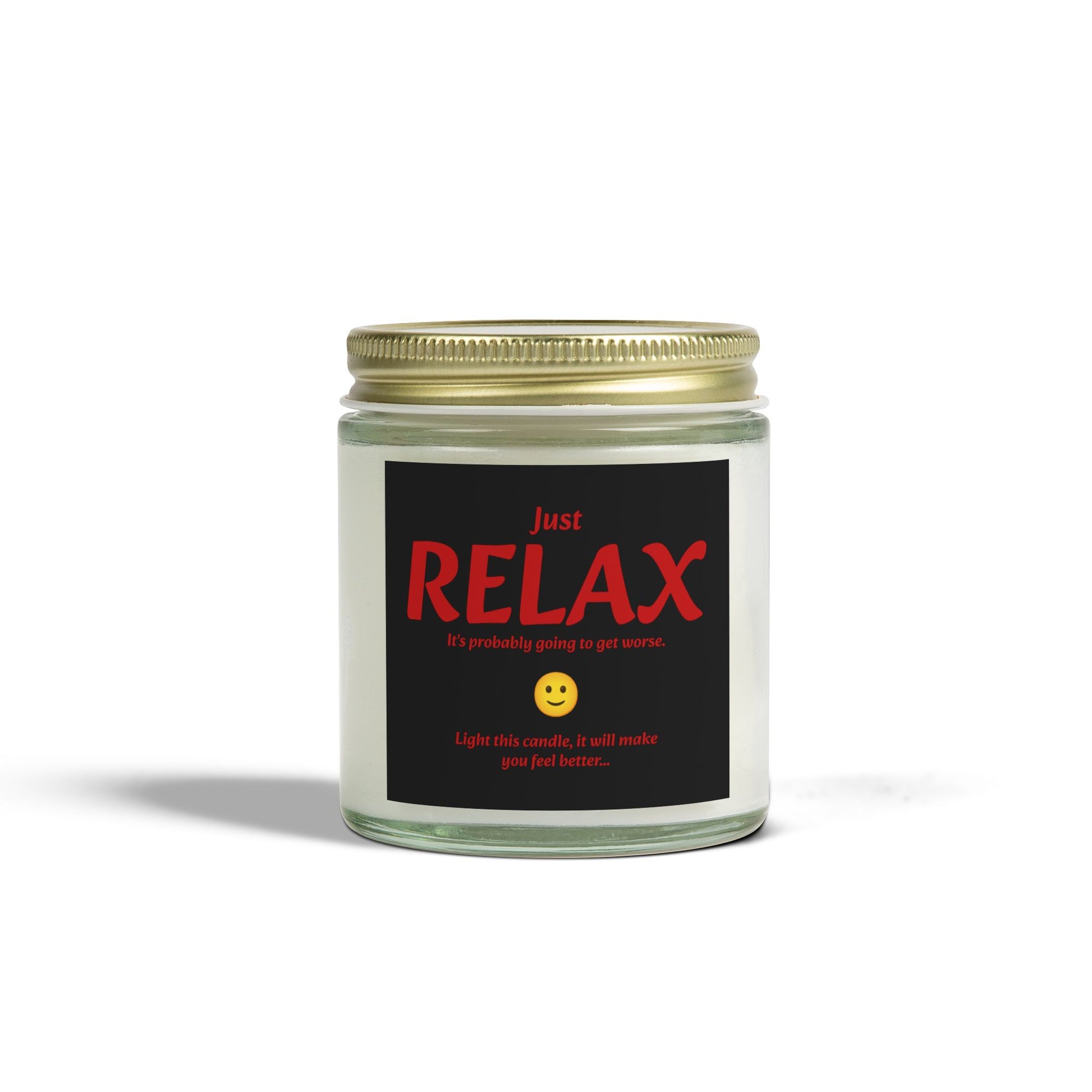 Just RELAX - Scented Candles, Coconut Apricot Wax (4oz, 9oz)