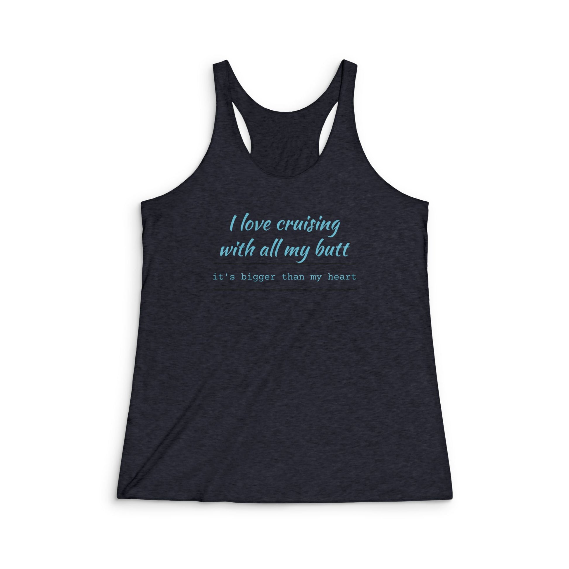 Cruise Vibes Tank Top - I Love Cruising with All My Butt, Funny Tank, Summer Top, Vacation Wear, Gift for Cruisers