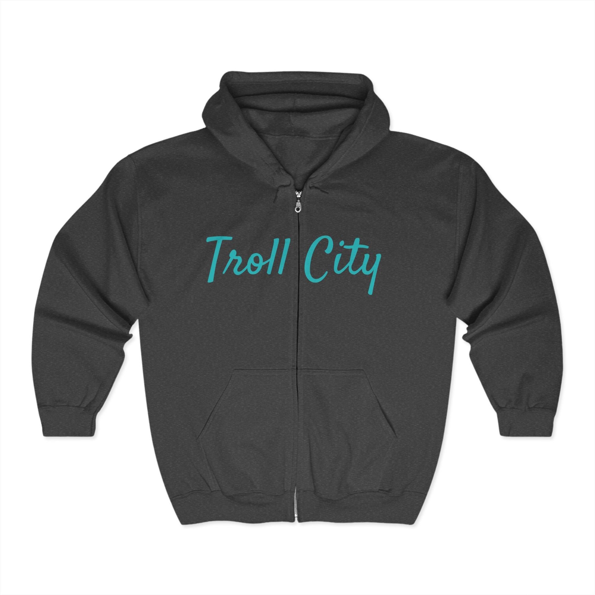 Troll City Graphic Hoodie - Unisex Heavy Blend Zip Sweatshirt