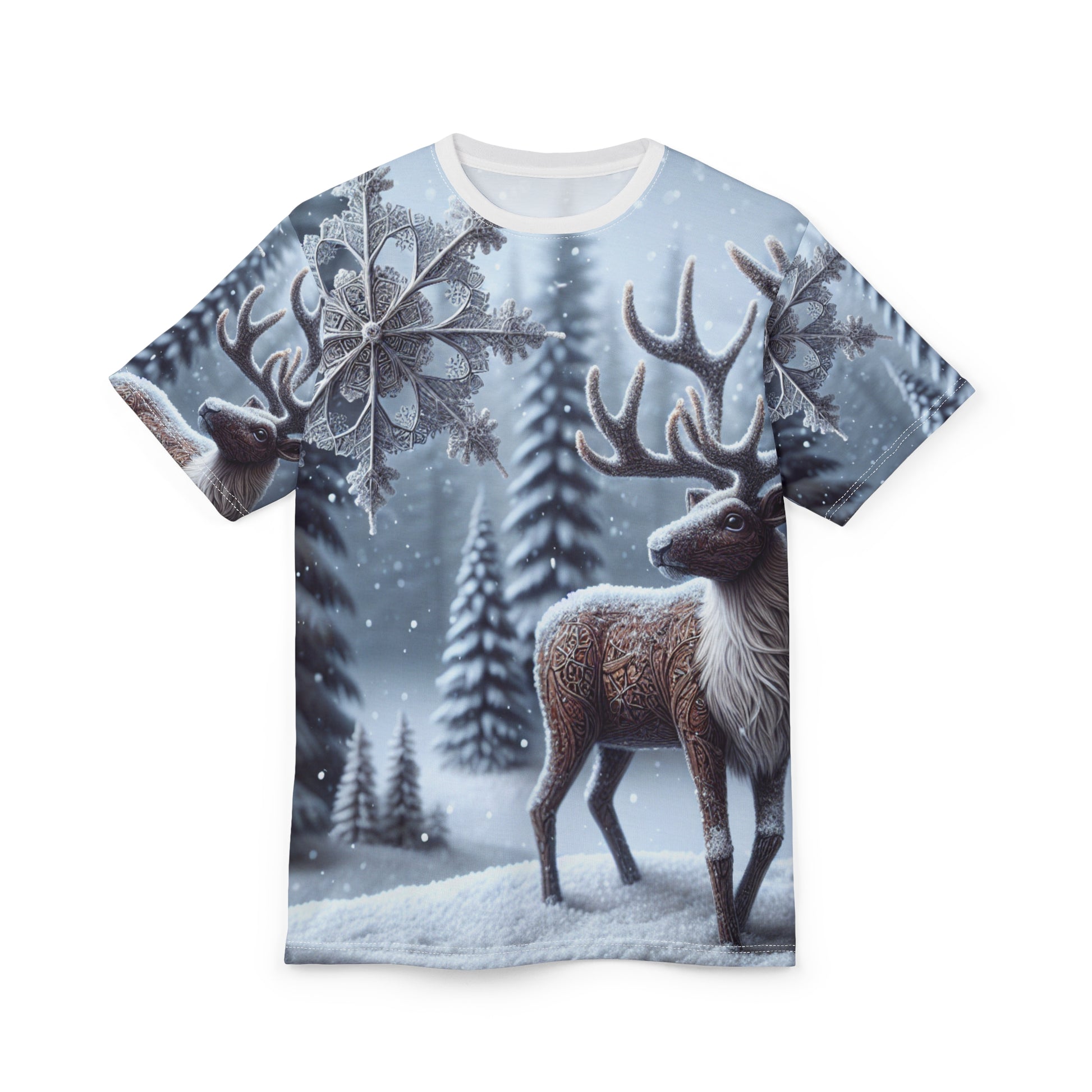 Reindeer Snowflake Scene