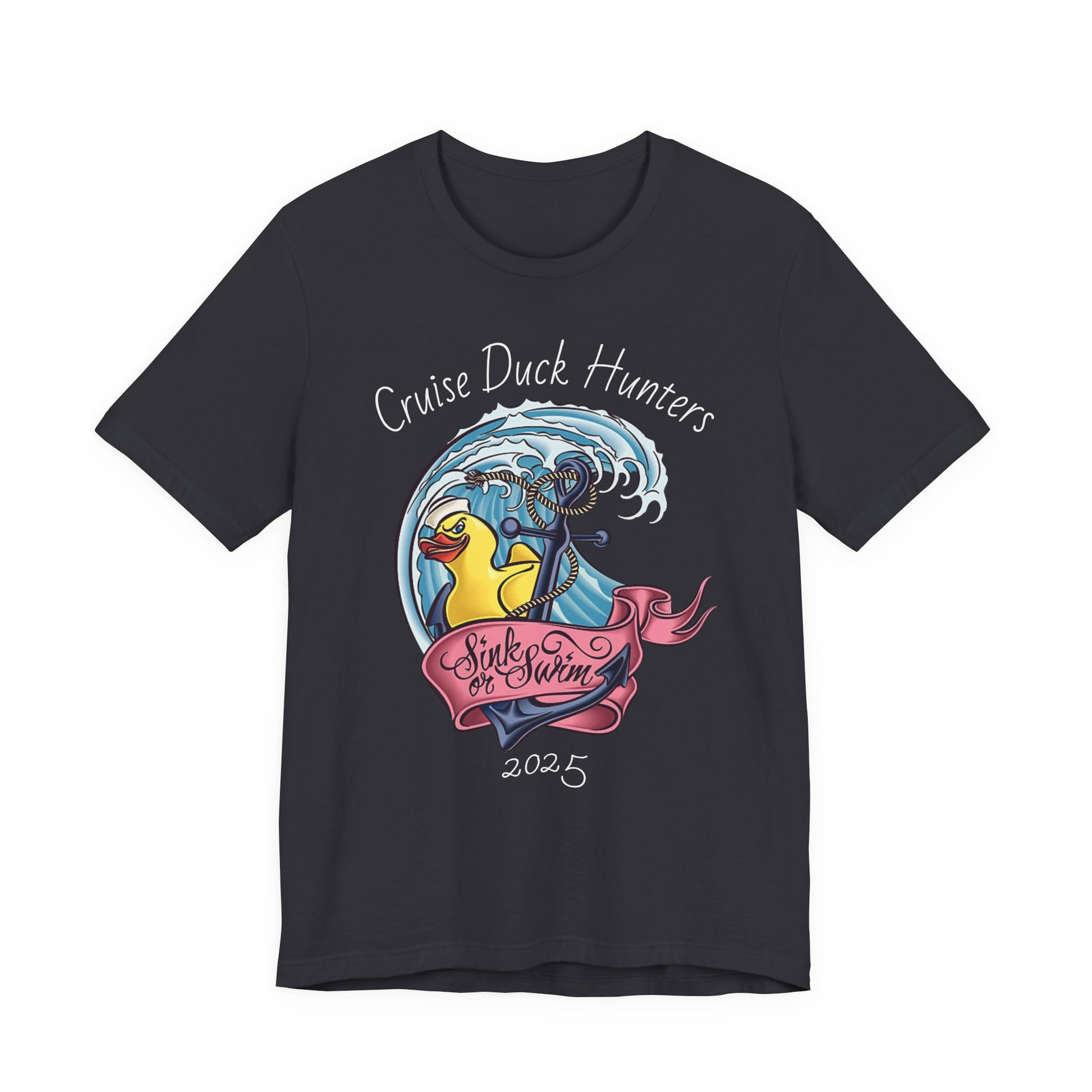 Cruise Ship Duck Hunters Graphic Tee, Casual Shirt for Duck Lovers, Funny Gift for Friends, Beach Adventure Apparel, Unisex Summer Wear