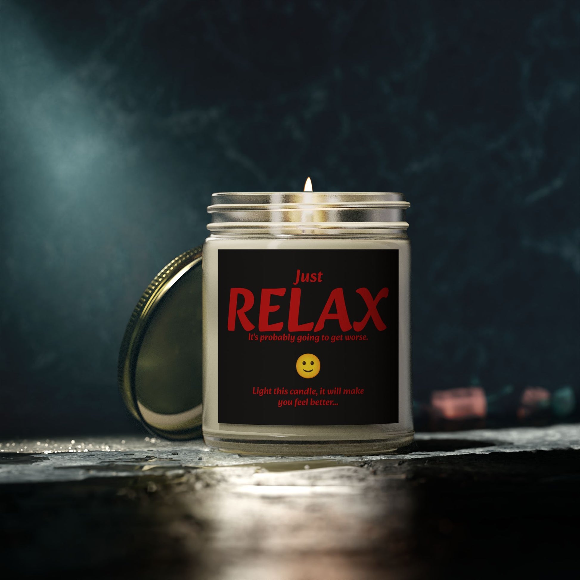Just RELAX - Scented Candles, Coconut Apricot Wax (4oz, 9oz)