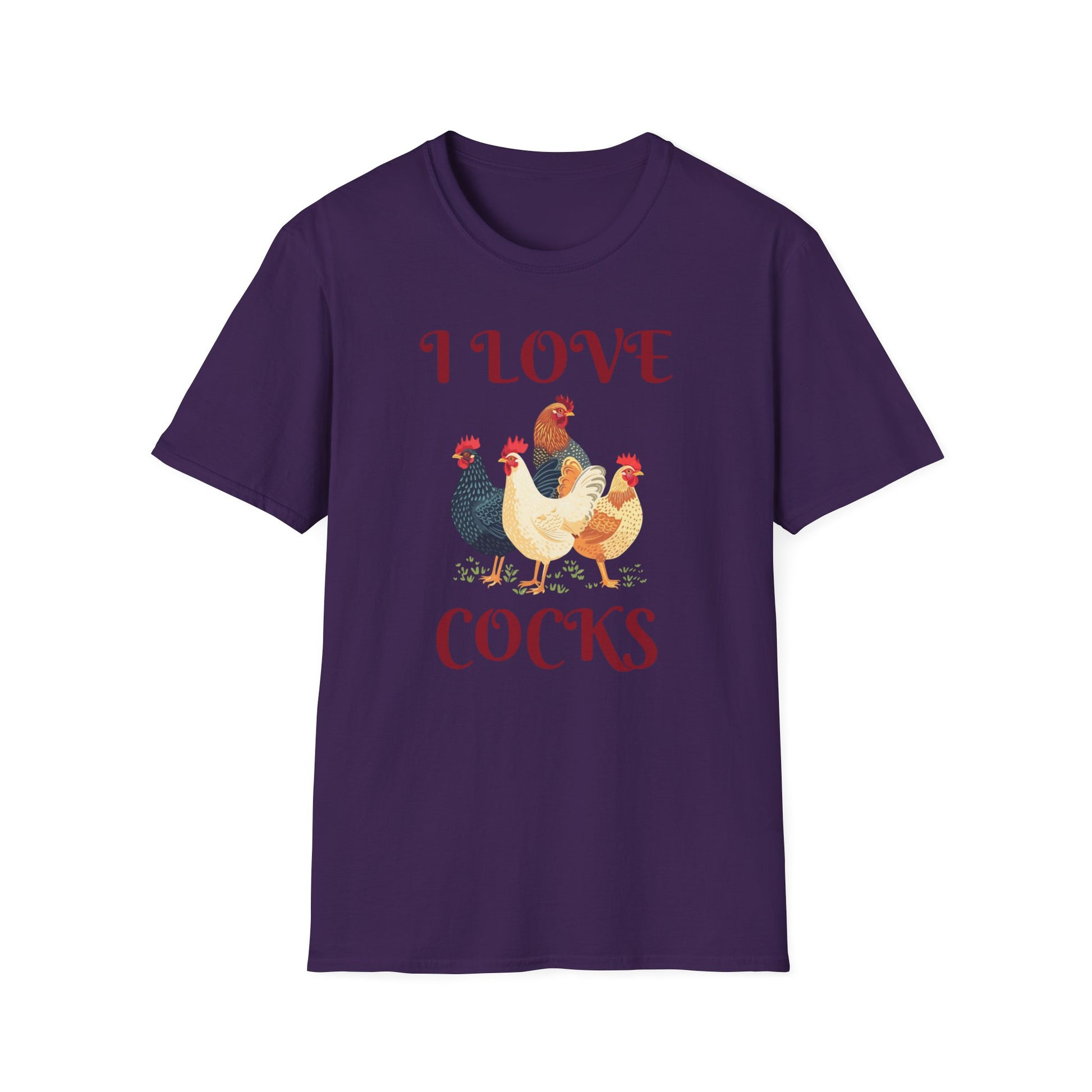 I love C*cks - Funny Rooster Shirt