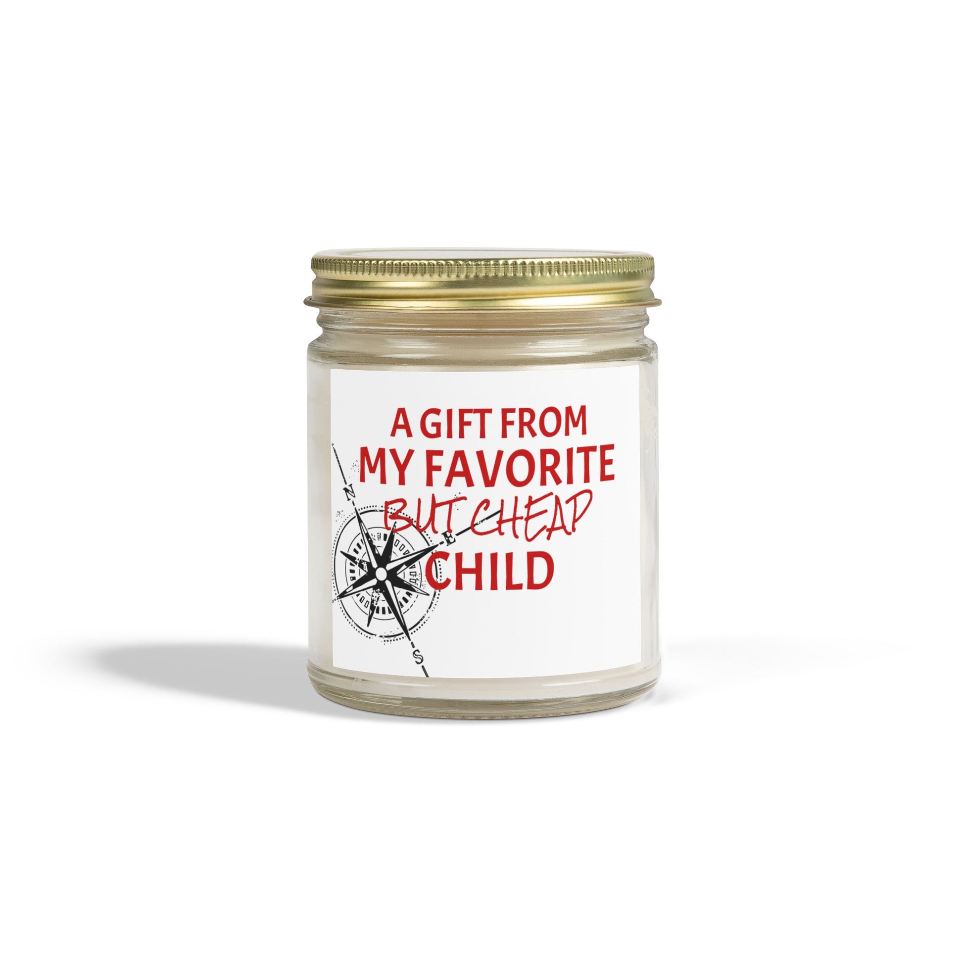 A Gift From My Favorite Child- Scented Candles, Coconut Apricot Wax (4oz, 9oz)