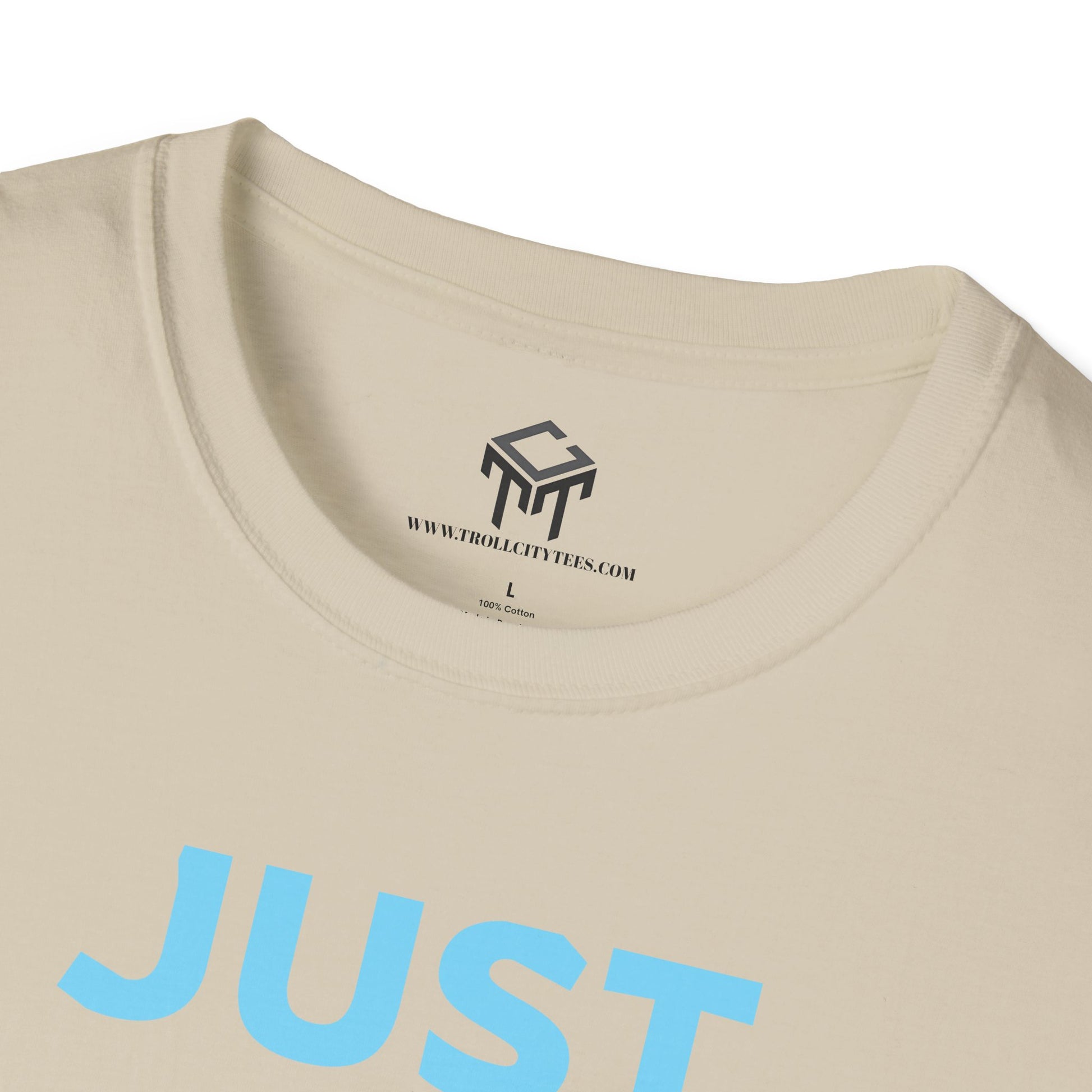 Just Did It - BLUE Lettering - Unisex Softstyle T-Shirt