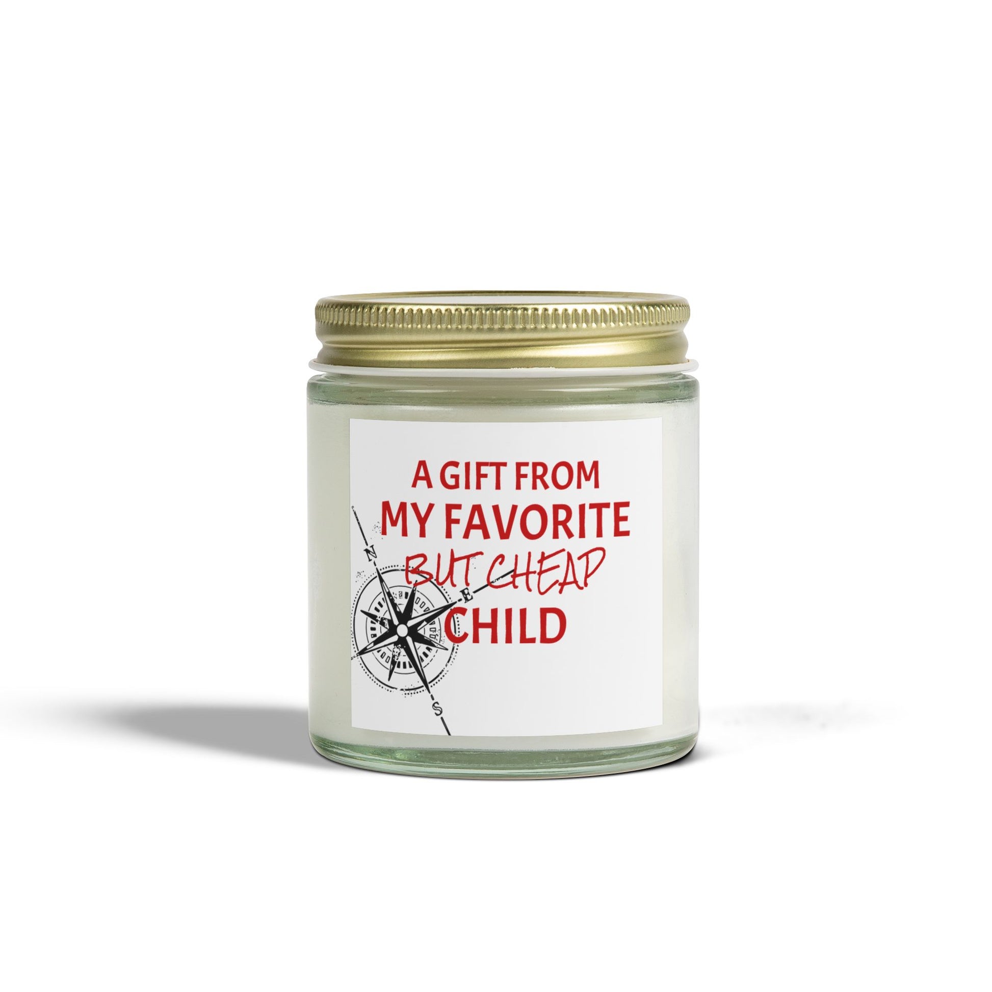 A Gift From My Favorite Child- Scented Candles, Coconut Apricot Wax (4oz, 9oz)