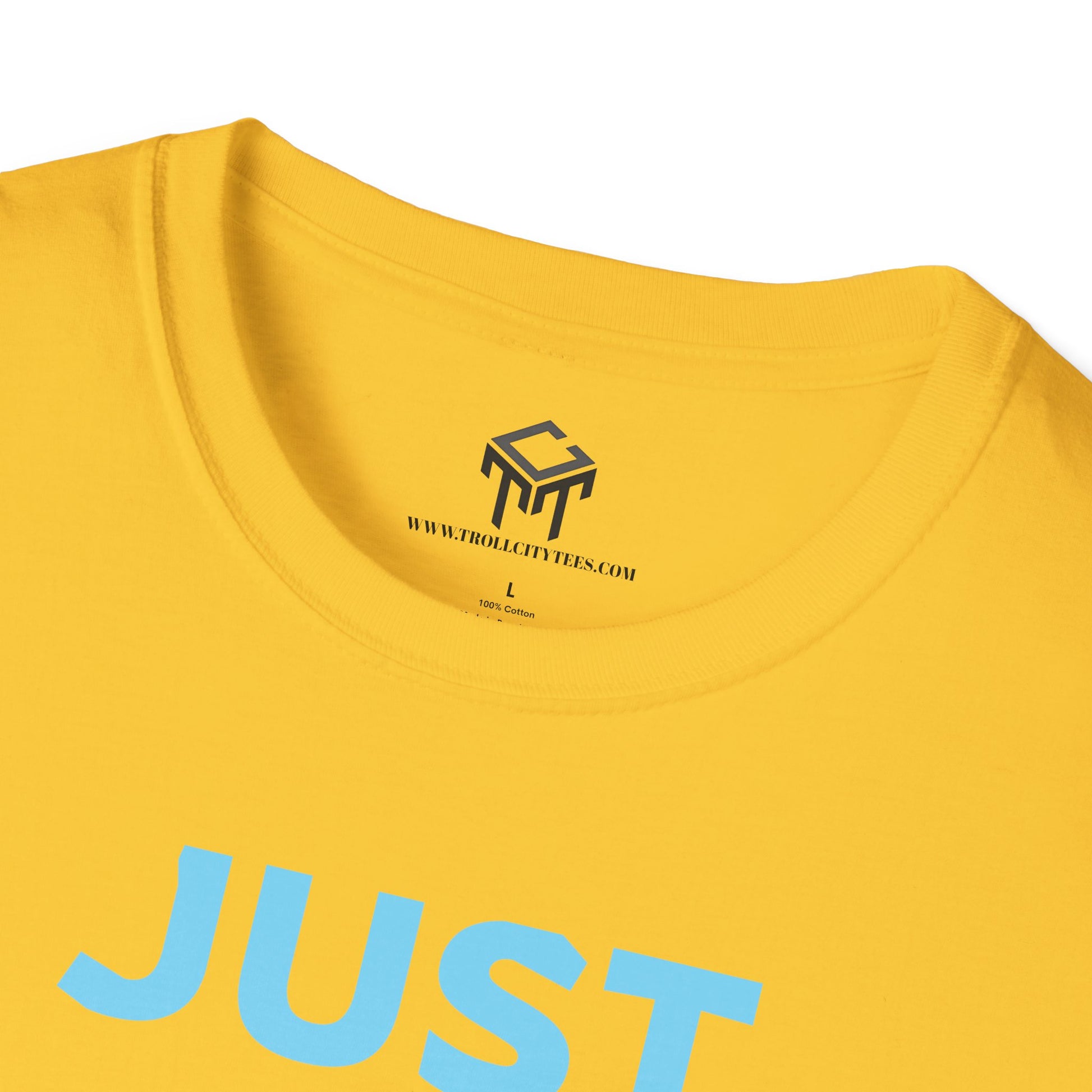 Just Did It - BLUE Lettering - Unisex Softstyle T-Shirt