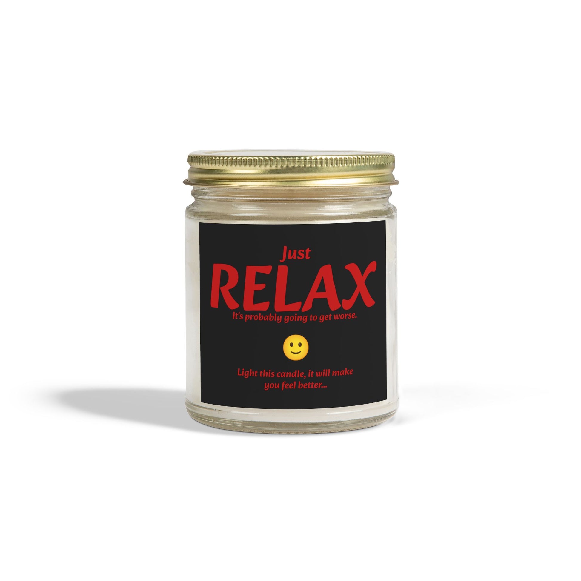 Just RELAX - Scented Candles, Coconut Apricot Wax (4oz, 9oz)