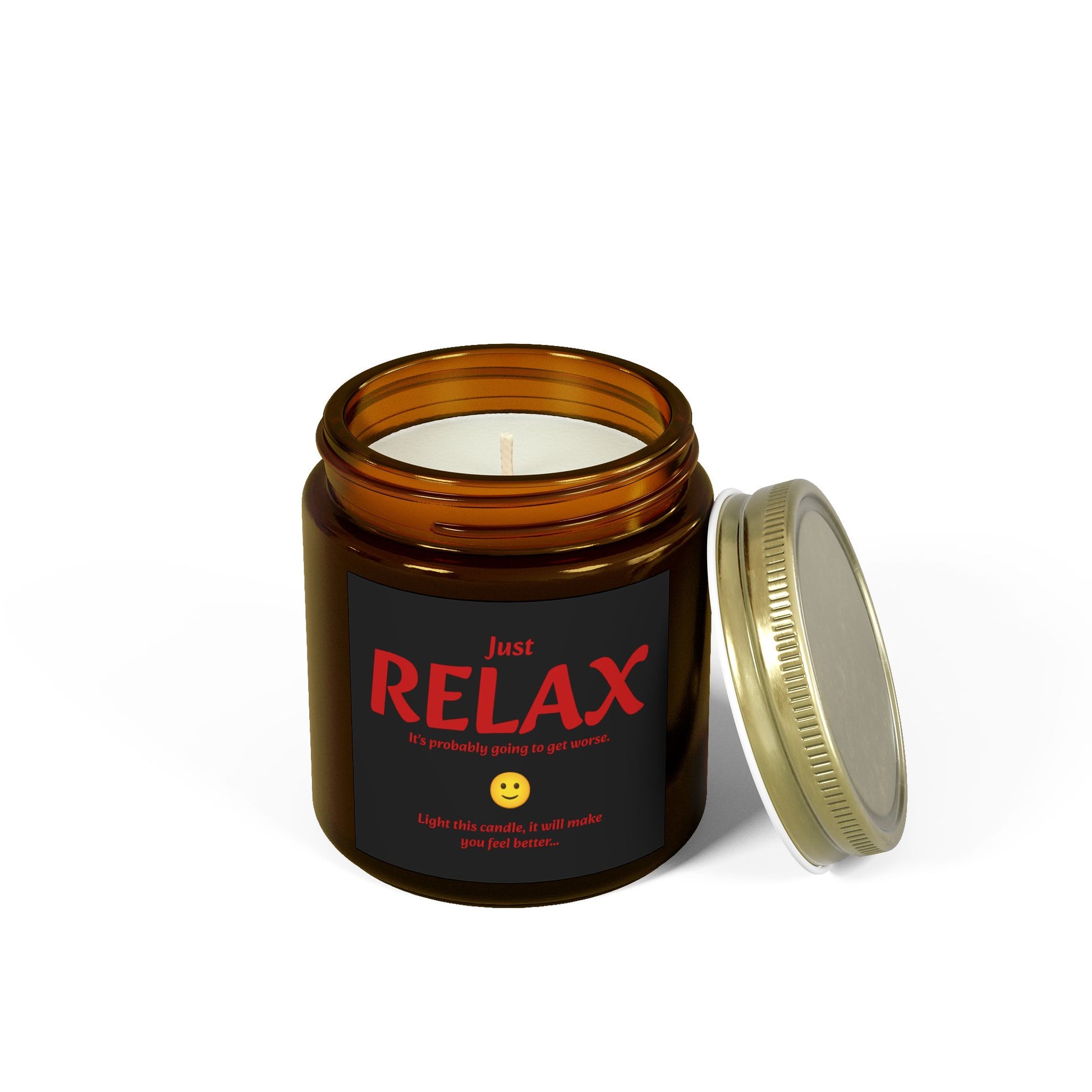 Just RELAX - Scented Candles, Coconut Apricot Wax (4oz, 9oz)