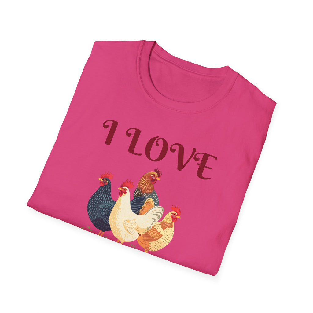 I love C*cks - Funny Rooster Shirt