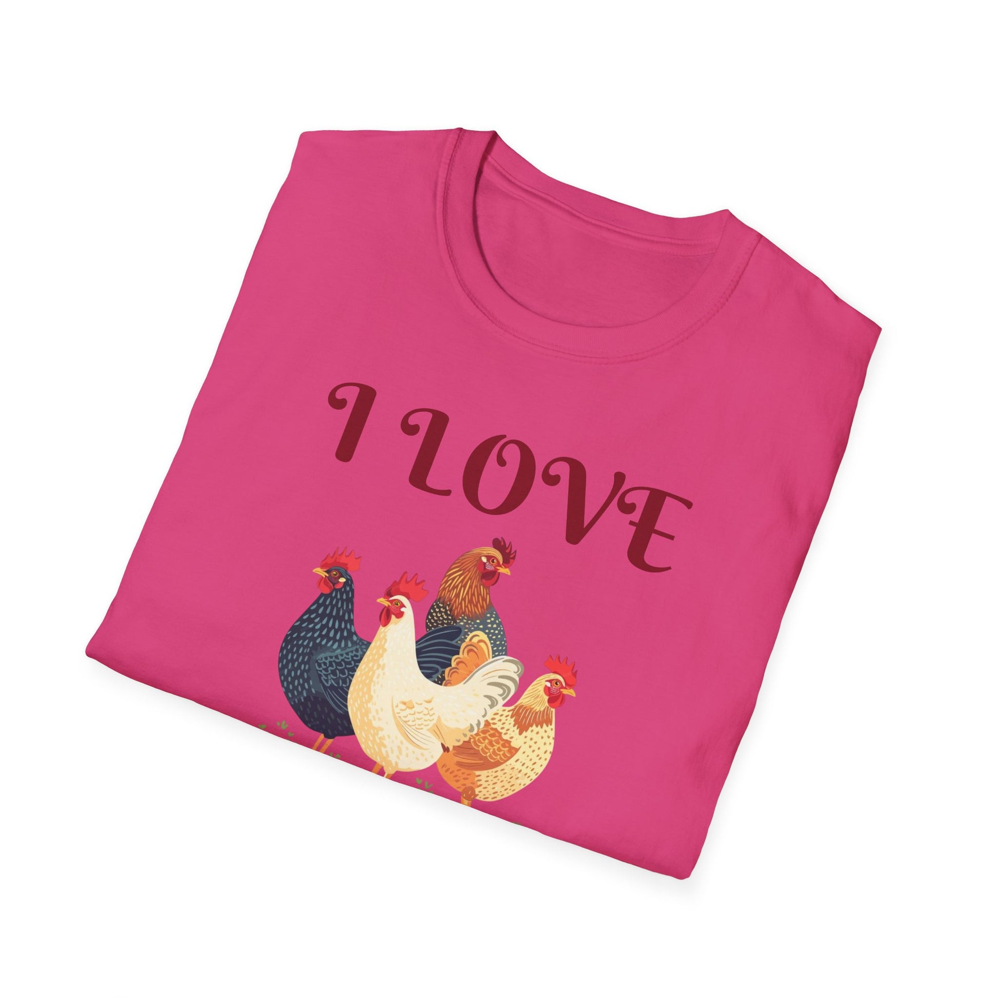 I love C*cks - Funny Rooster Shirt