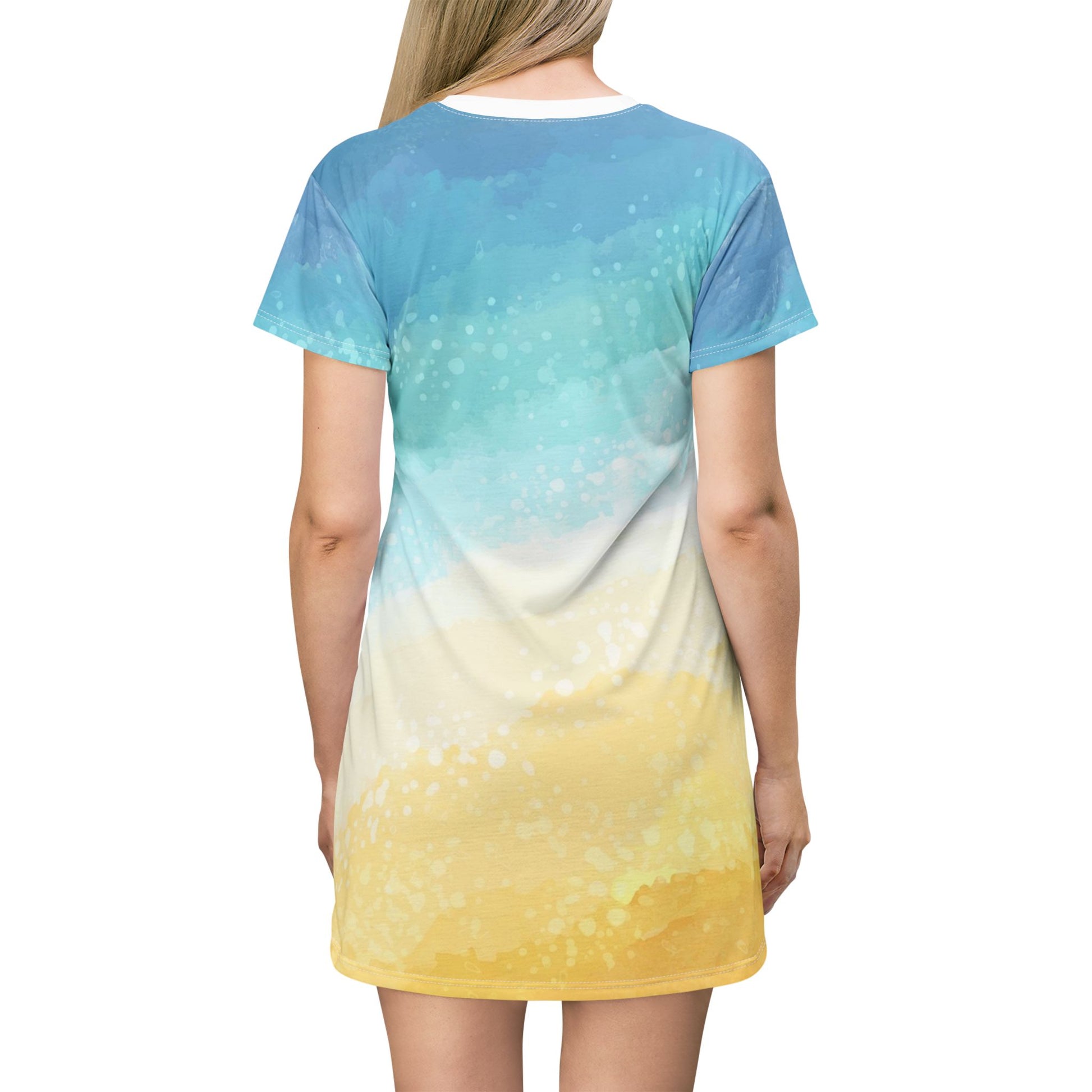 Beachy T-Shirt Dress: CRUISE DRESS SHIRT, Summer Vibes, Casual Wear, Vacation Style, Bright and Breezy, Cruzin' and Boomin'