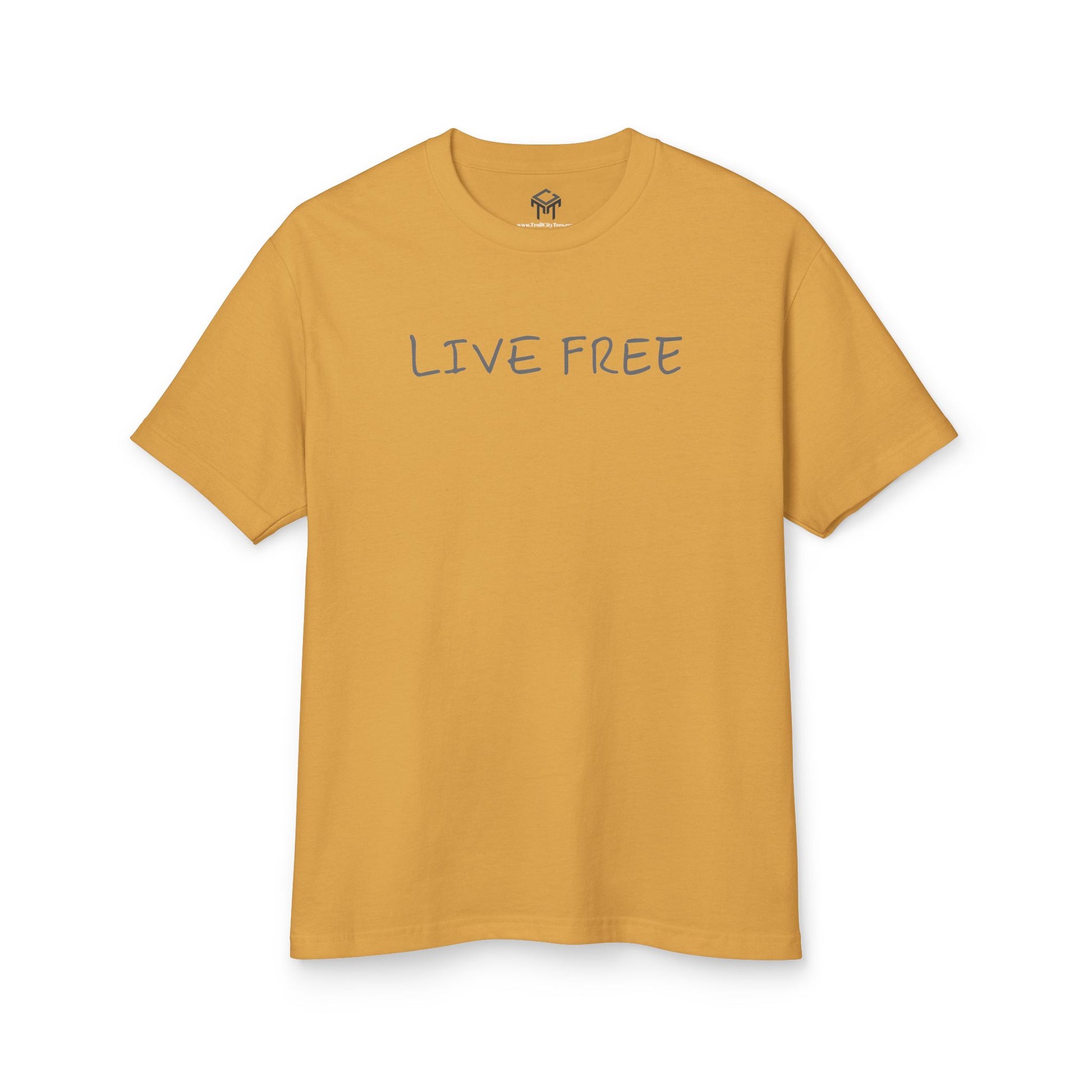"Live Free" Unisex Heavyweight Tee - Comfort & Style for Everyday Adventures
