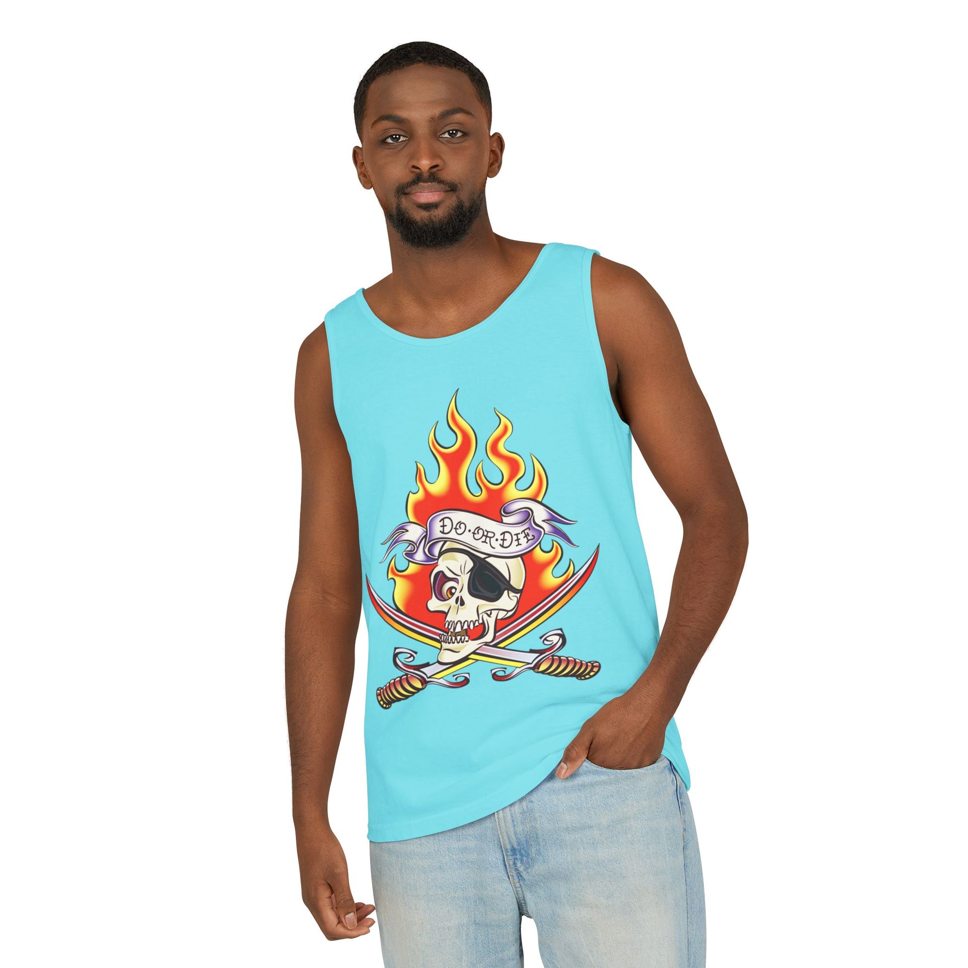 Pirate Skull CRUISE Tank Top Unisex Summer Tee, Casual Beach Wear, Festival Fashion, Adventure Apparel, Gift for Him