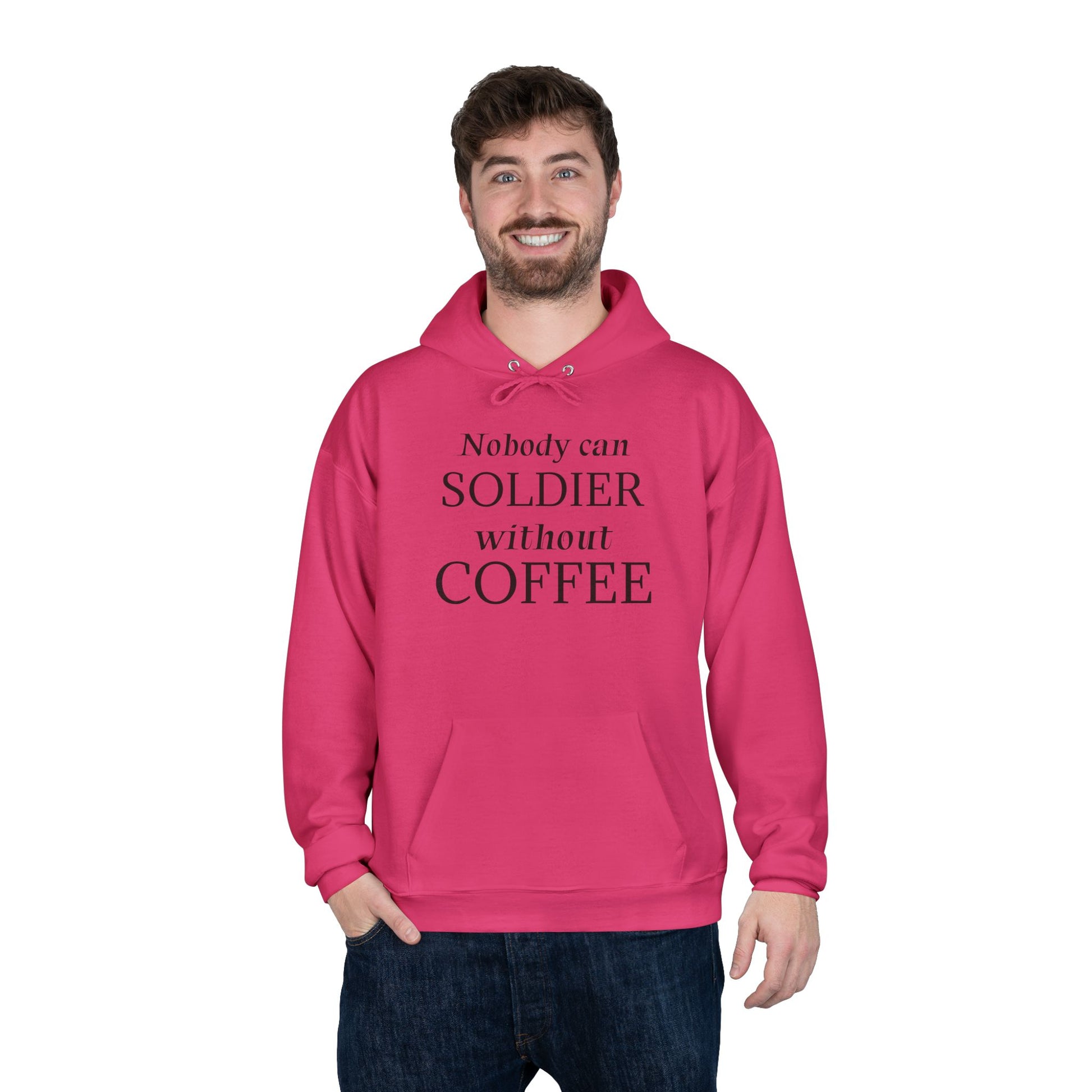 Nobody Can Soldier, Without Coffee - Hoodie