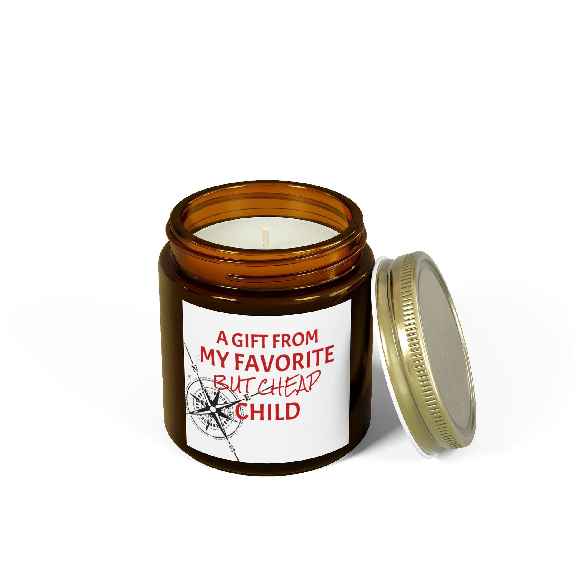 A Gift From My Favorite Child- Scented Candles, Coconut Apricot Wax (4oz, 9oz)