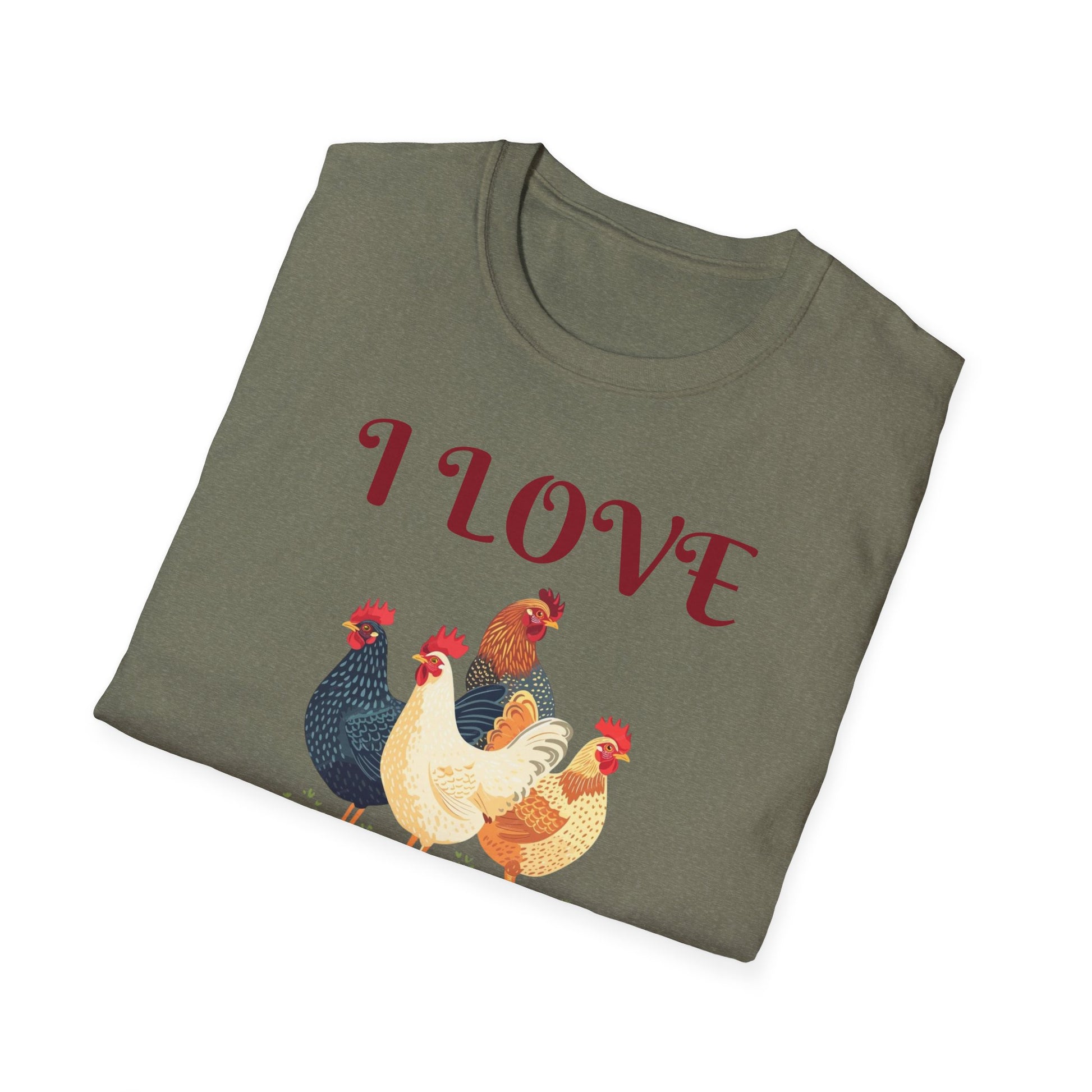I love C*cks - Funny Rooster Shirt