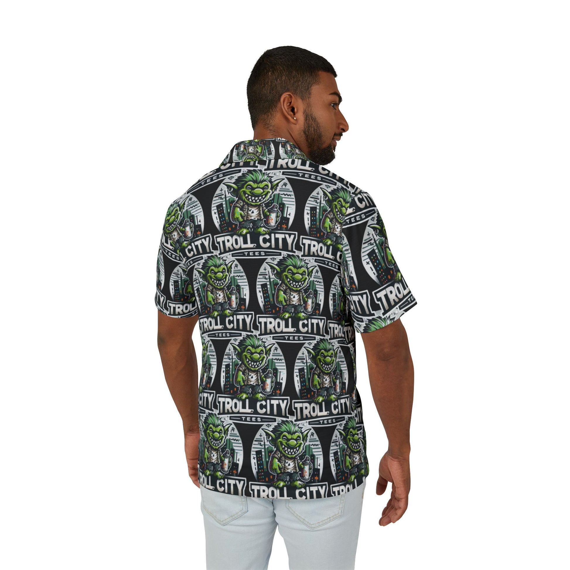 Camp Shirt - Limited Edition Men's Hawaiian TROLL CITY TEES Shirt
