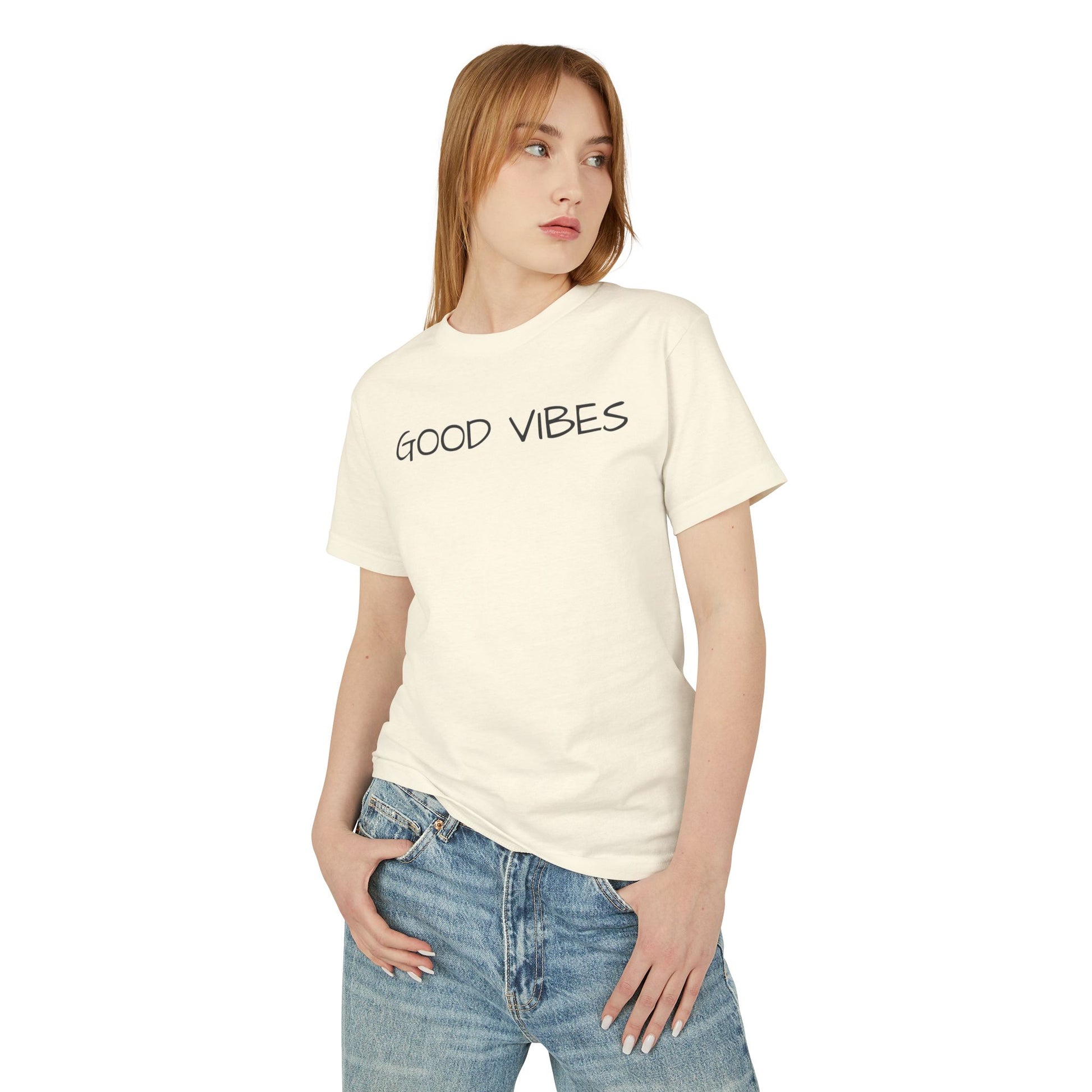 "Good Vibes" Unisex Heavyweight Tee - Comfort & Style for Everyday Adventures