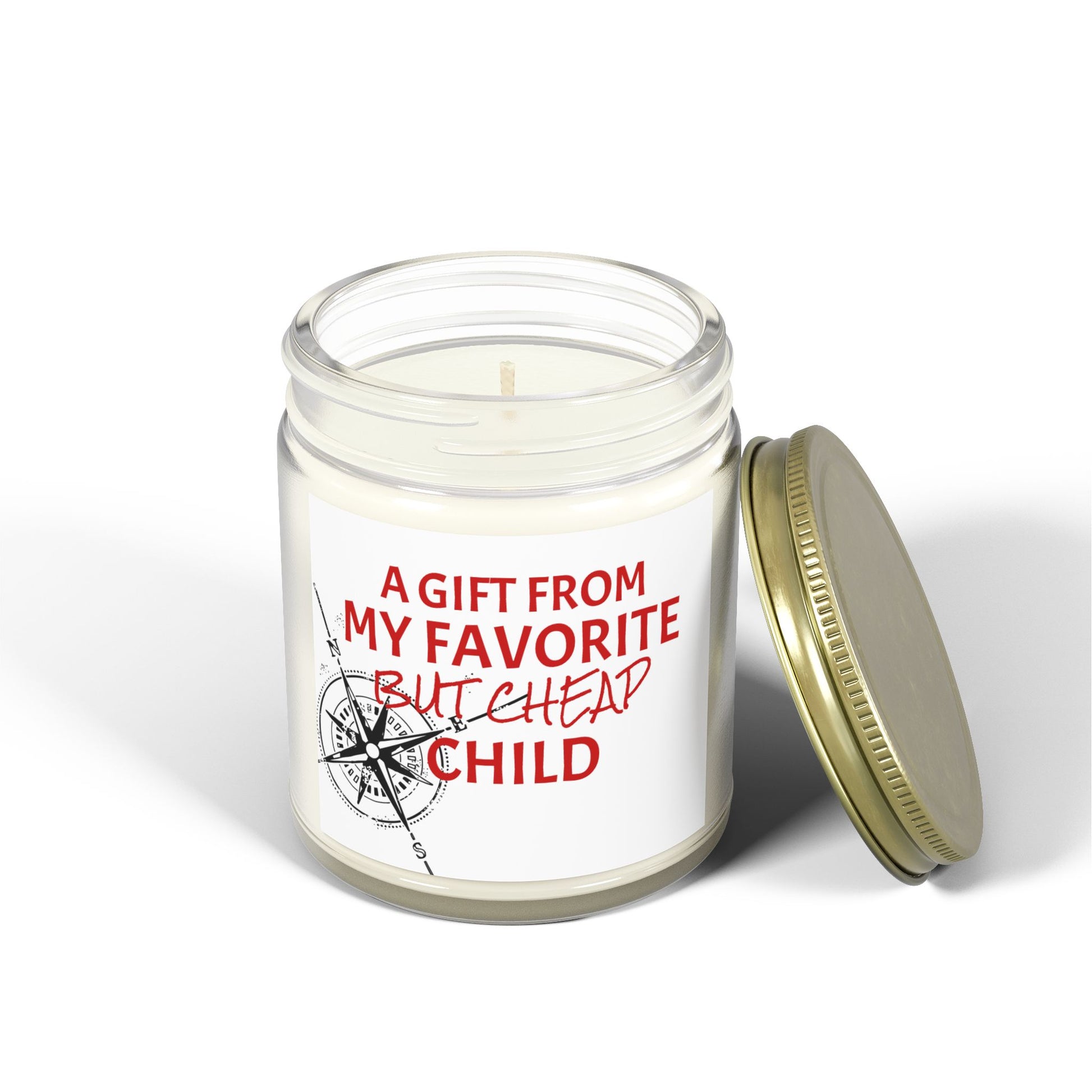 A Gift From My Favorite Child- Scented Candles, Coconut Apricot Wax (4oz, 9oz)