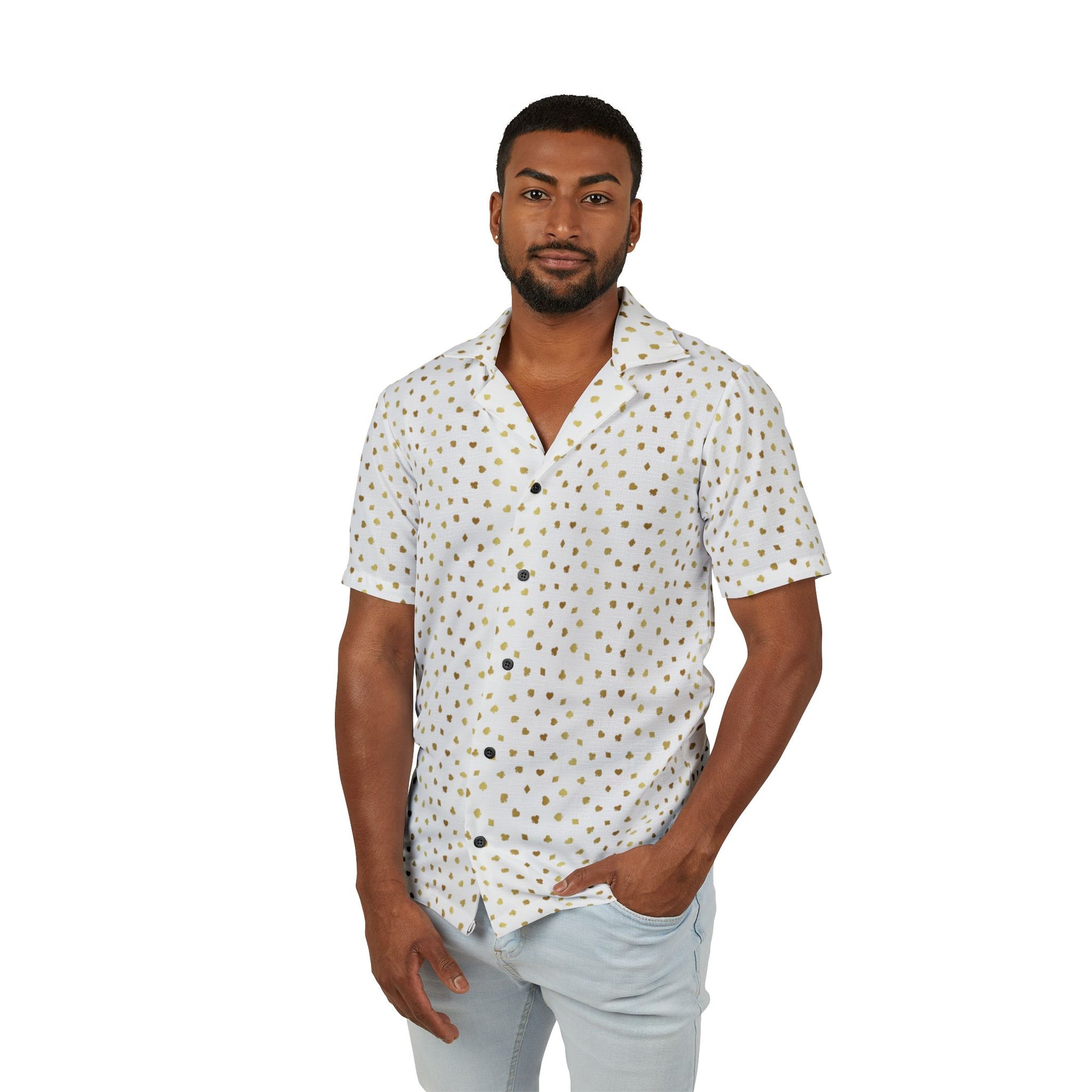 Professional Cruise Casino Men's Tropical Adventure Camp Shirt, Casual Summer Wear, Beach Shirt, Vacation Outfit, Gift for Dads, Resort Style