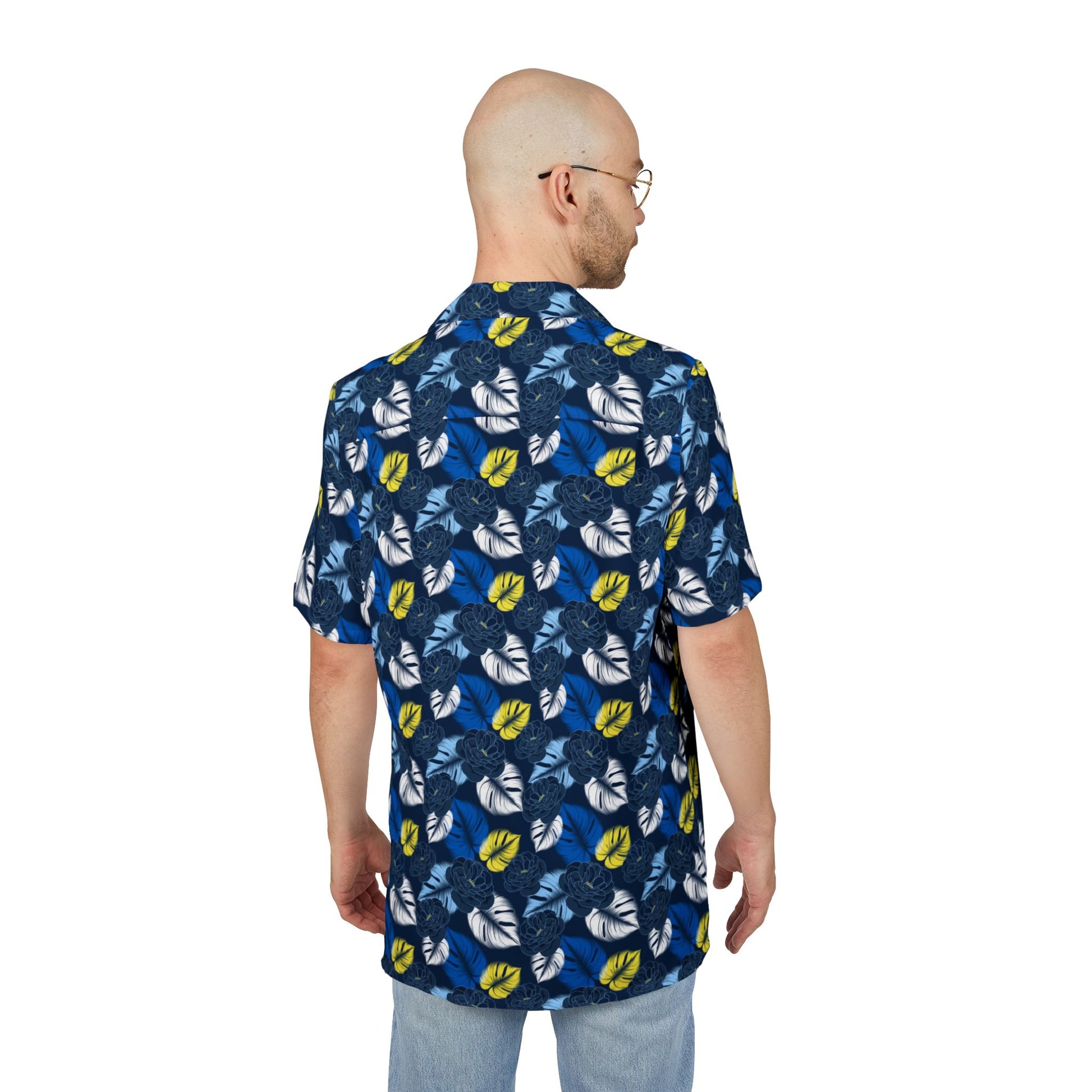 Tropical Button-Down Shirt, Caribbean Dinner Night Cruise Shirt Unisex Hawaiian Shirt, Summer Apparel, Vacation Outfit, Beach Party Shirt, Casual Wear