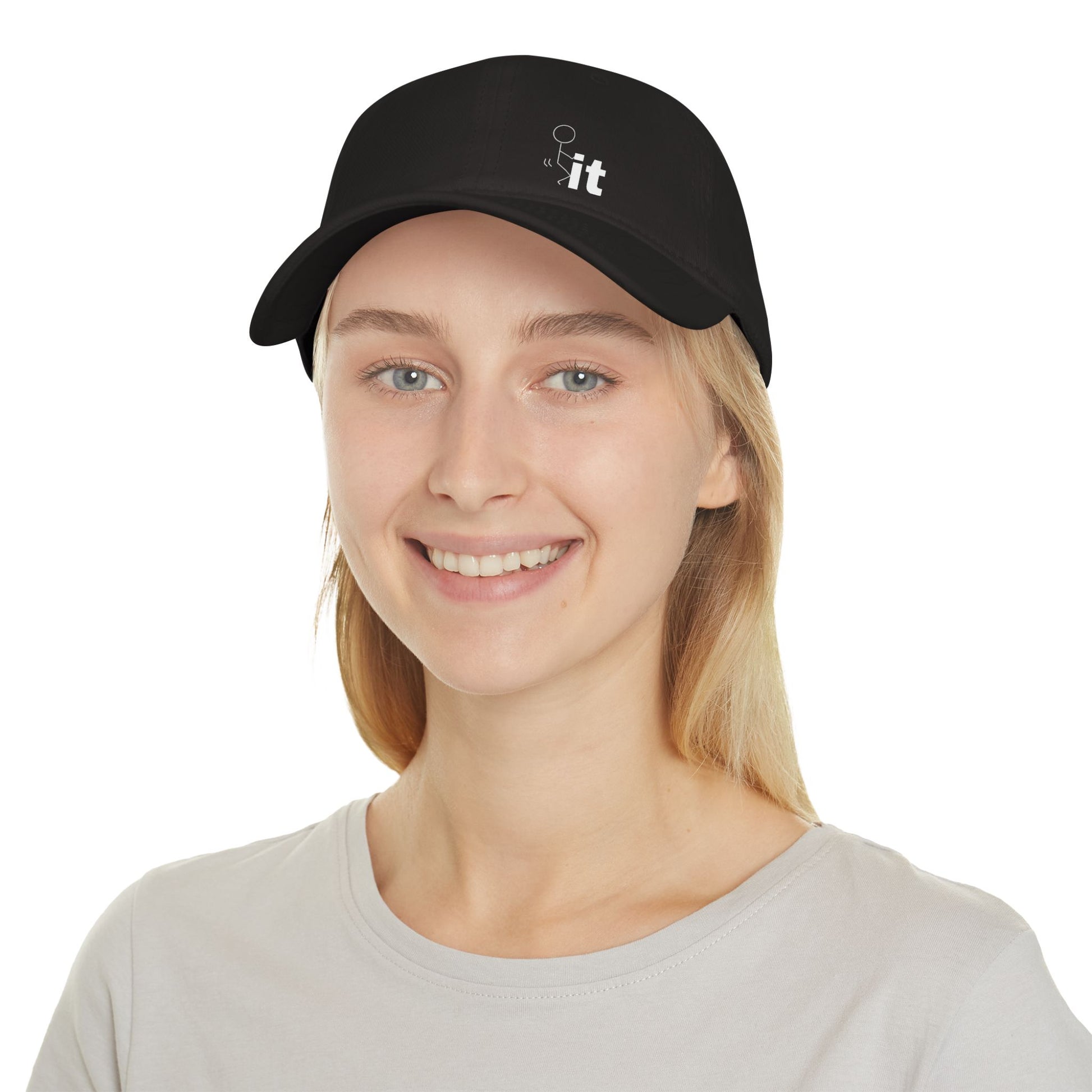 F - it - Embroidered - Low Profile Baseball Cap
