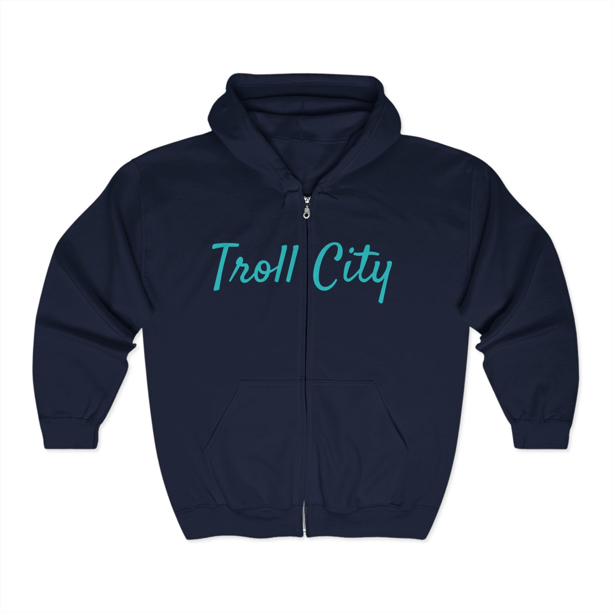 Troll City Graphic Hoodie - Unisex Heavy Blend Zip Sweatshirt