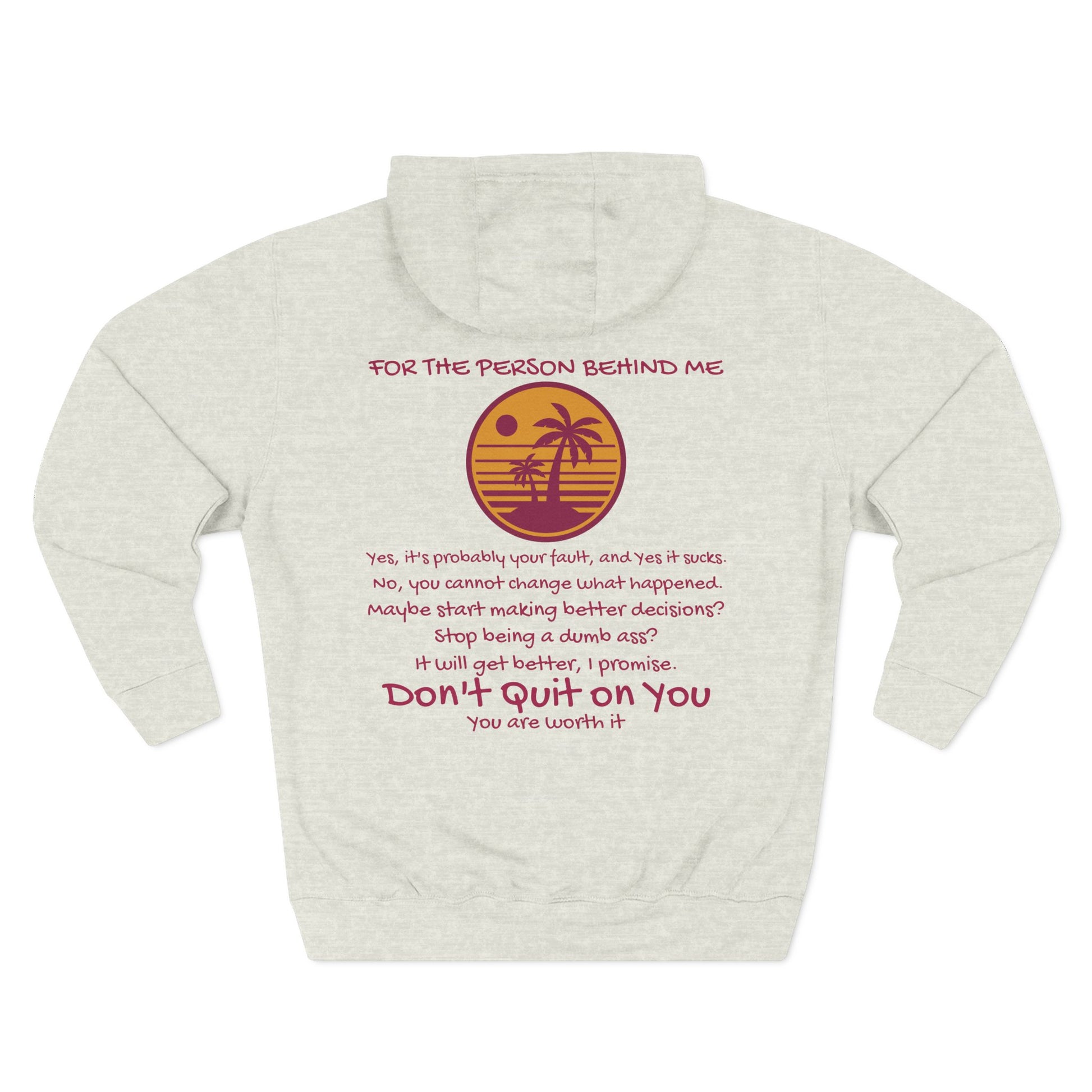 'To the person behind me' - Comfy Fleece Hoodie