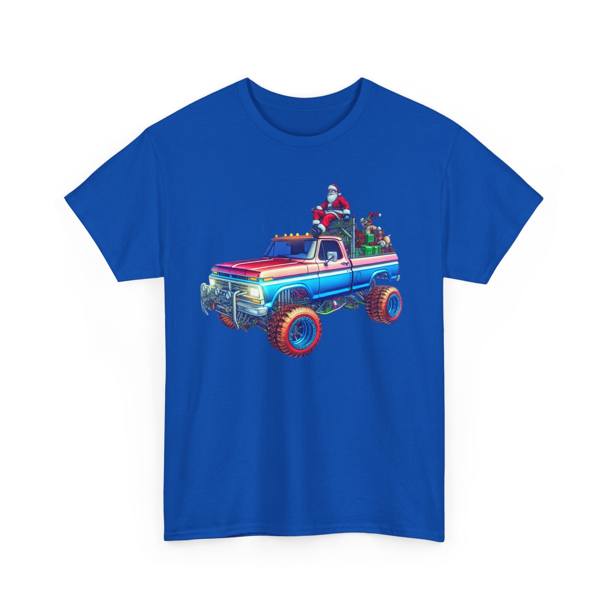 Santa in a big ol' lifted truck!