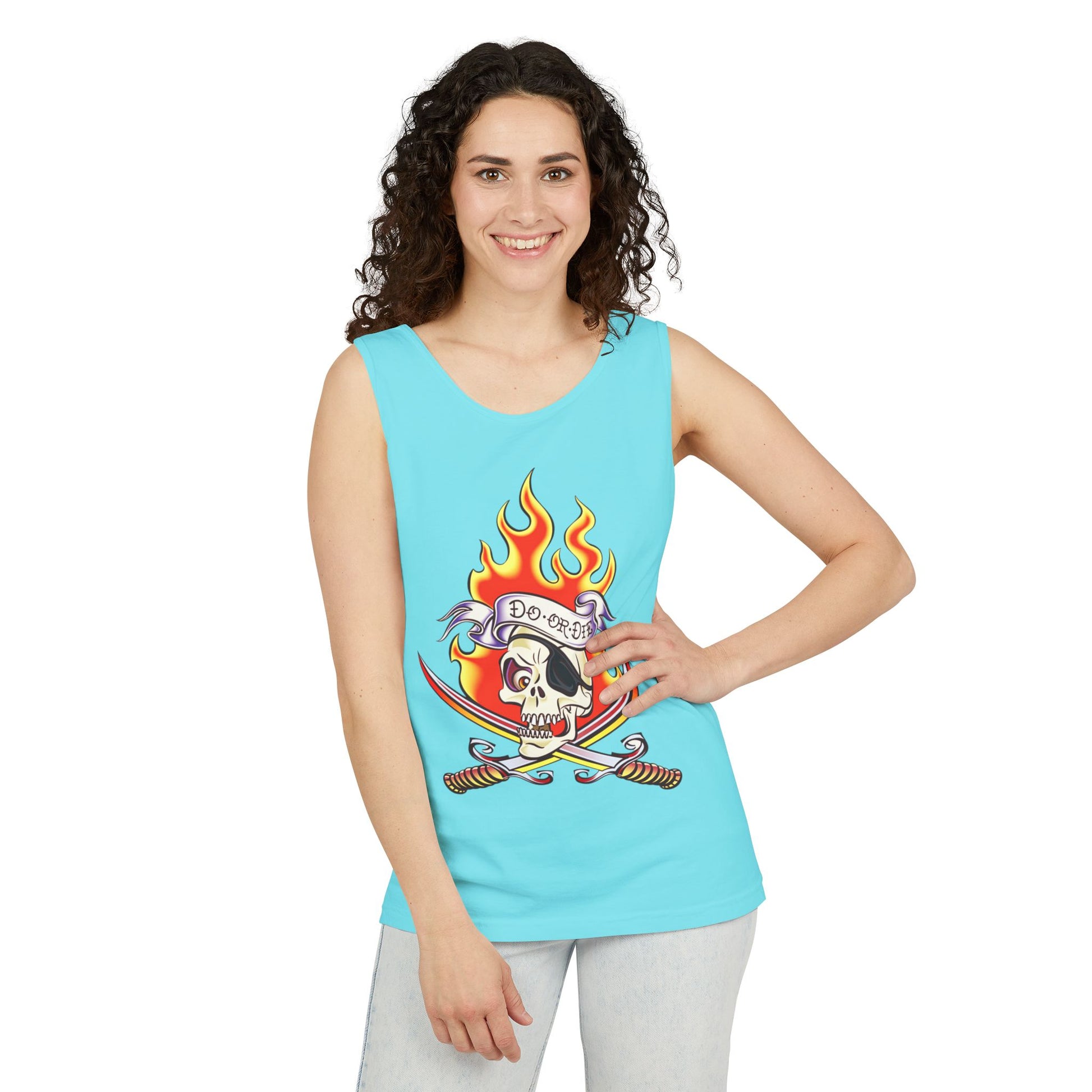 Pirate Skull CRUISE Tank Top Unisex Summer Tee, Casual Beach Wear, Festival Fashion, Adventure Apparel, Gift for Him