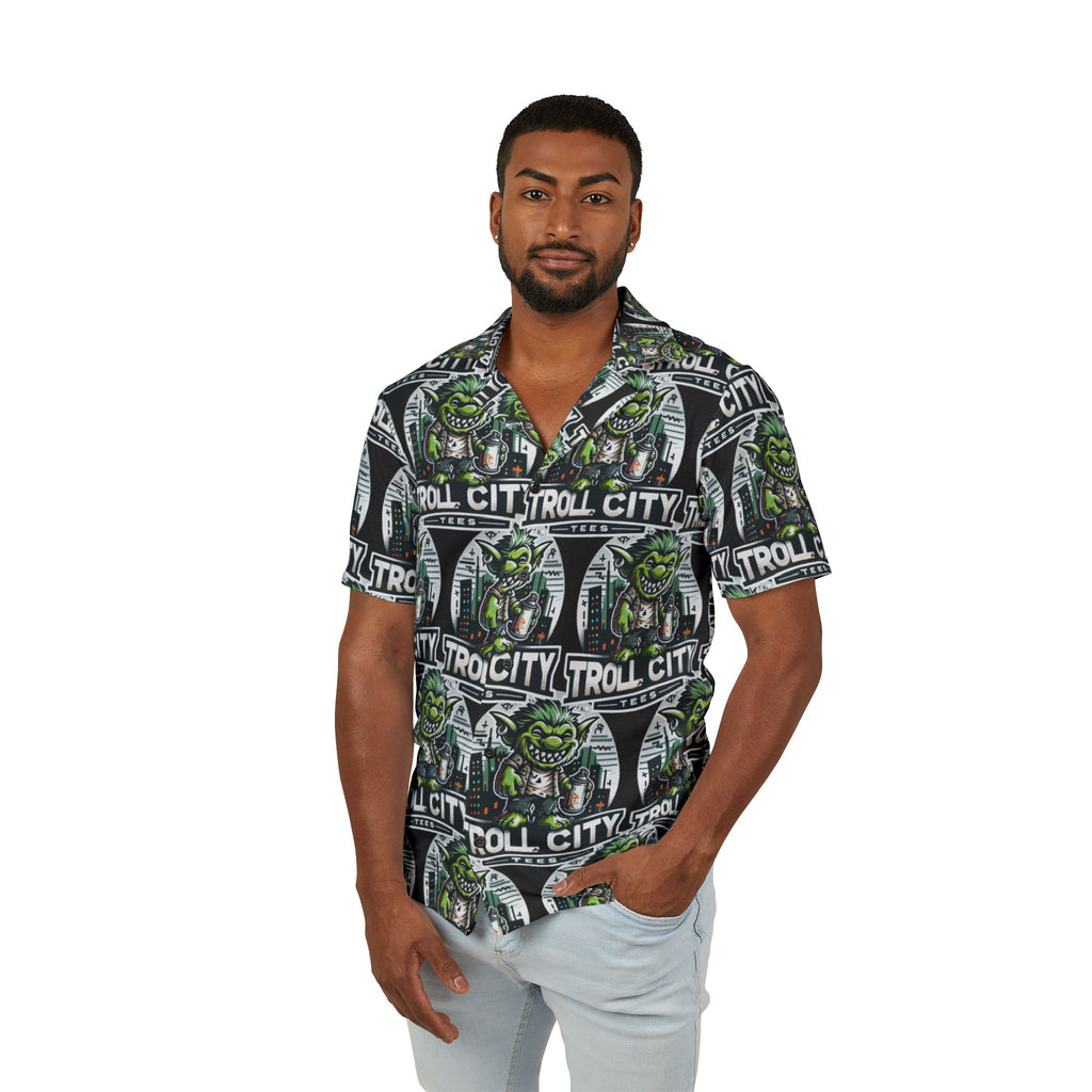 Camp Shirt - Limited Edition Men's Hawaiian TROLL CITY TEES Shirt