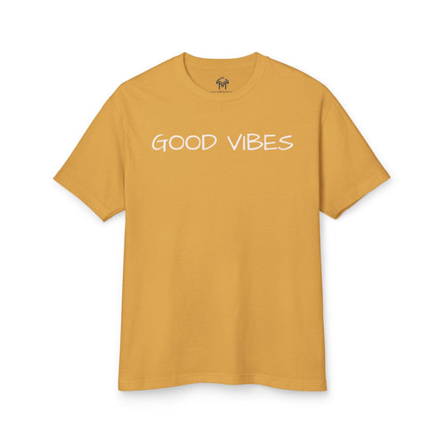 "Good Vibes" Unisex Heavyweight Tee - Comfort & Style for Everyday Adventures