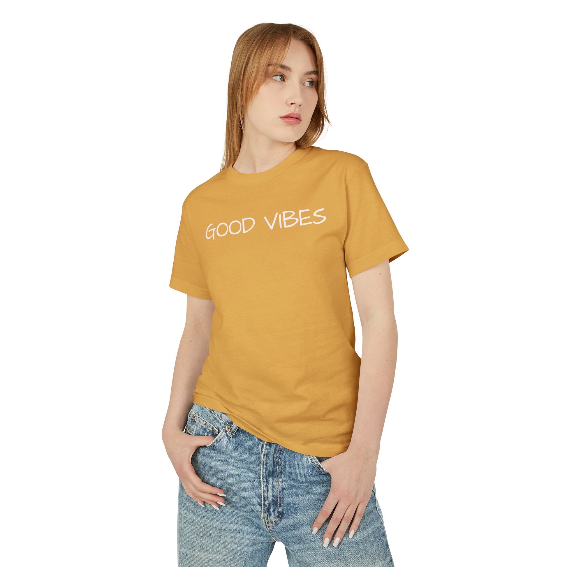 "Good Vibes" Unisex Heavyweight Tee - Comfort & Style for Everyday Adventures