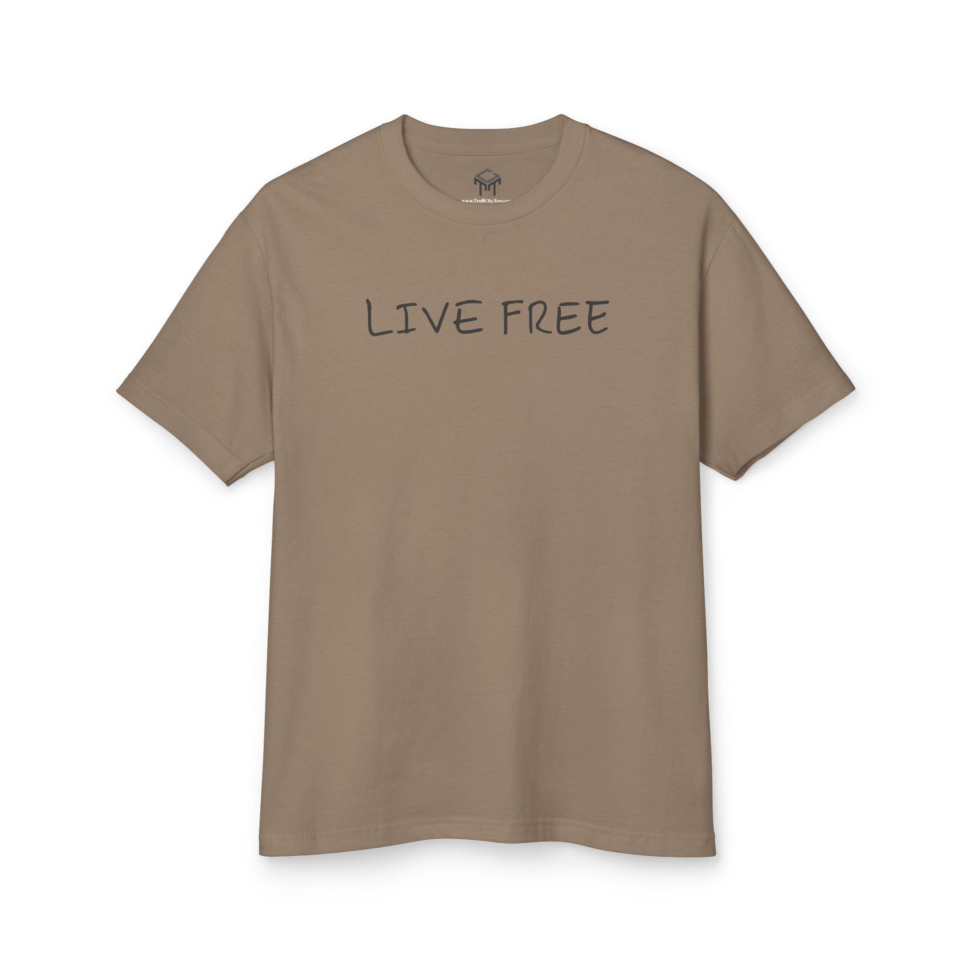 "Live Free" Unisex Heavyweight Tee - Comfort & Style for Everyday Adventures