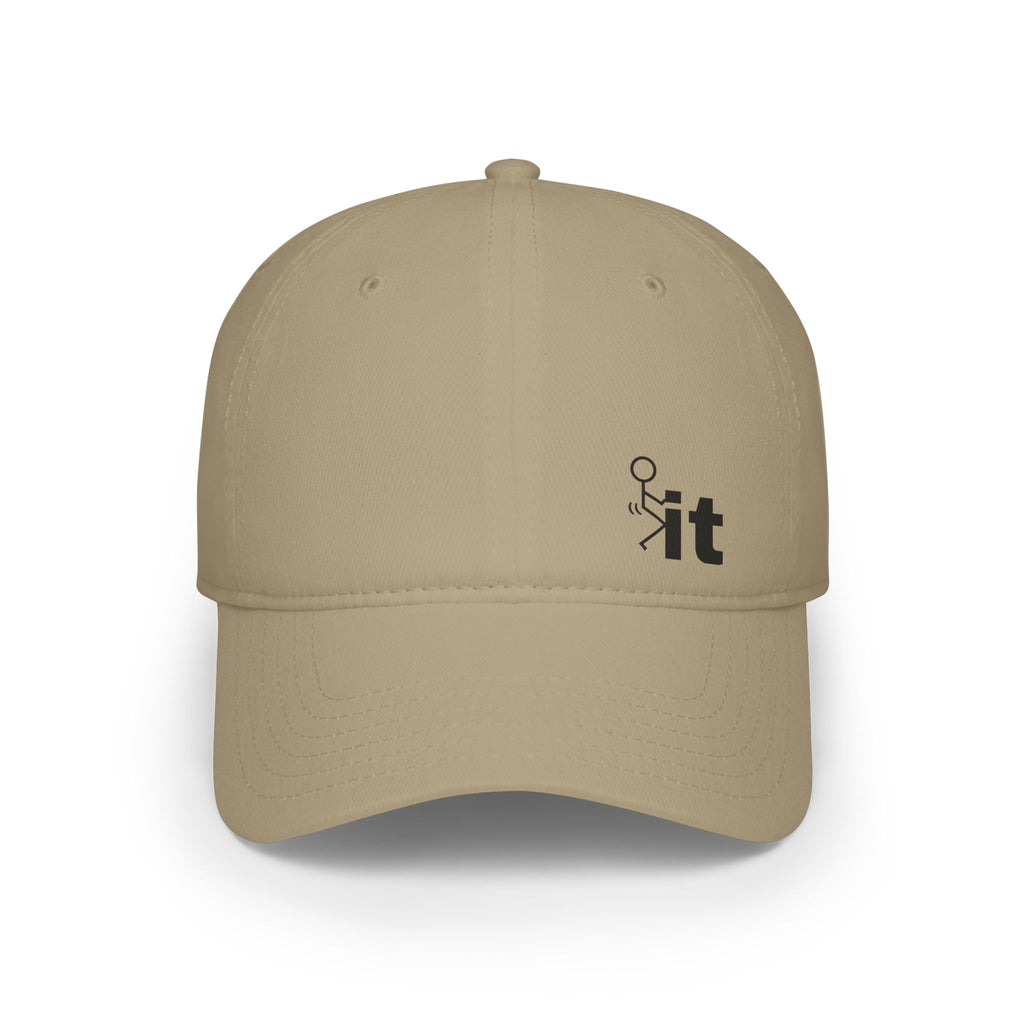 F - it - Embroidered - Low Profile Baseball Cap