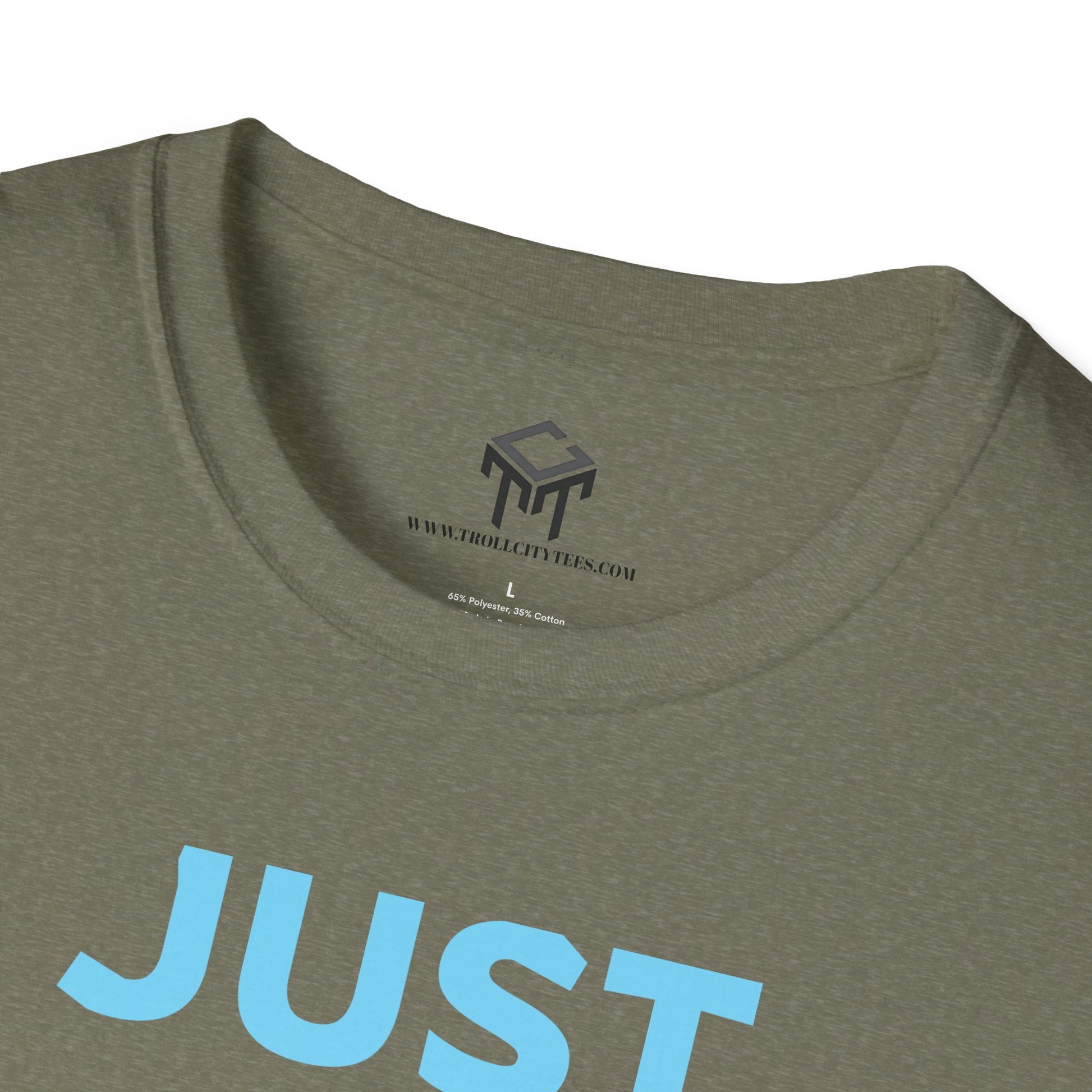 Just Did It - BLUE Lettering - Unisex Softstyle T-Shirt