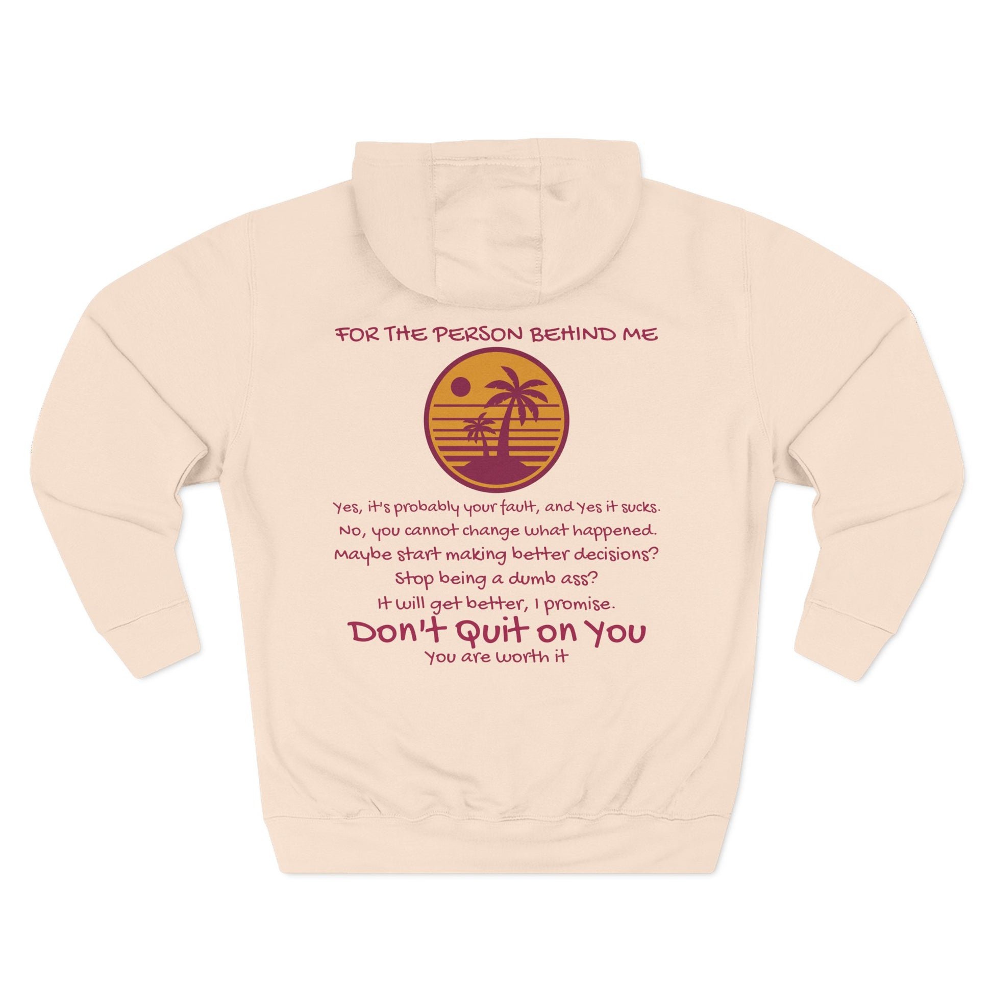 'To the person behind me' - Comfy Fleece Hoodie