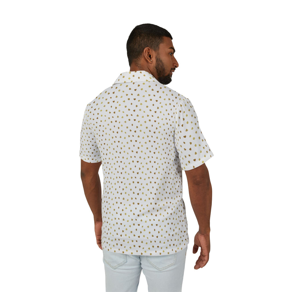 Professional Cruise Casino Men's Tropical Adventure Camp Shirt, Casual Summer Wear, Beach Shirt, Vacation Outfit, Gift for Dads, Resort Style