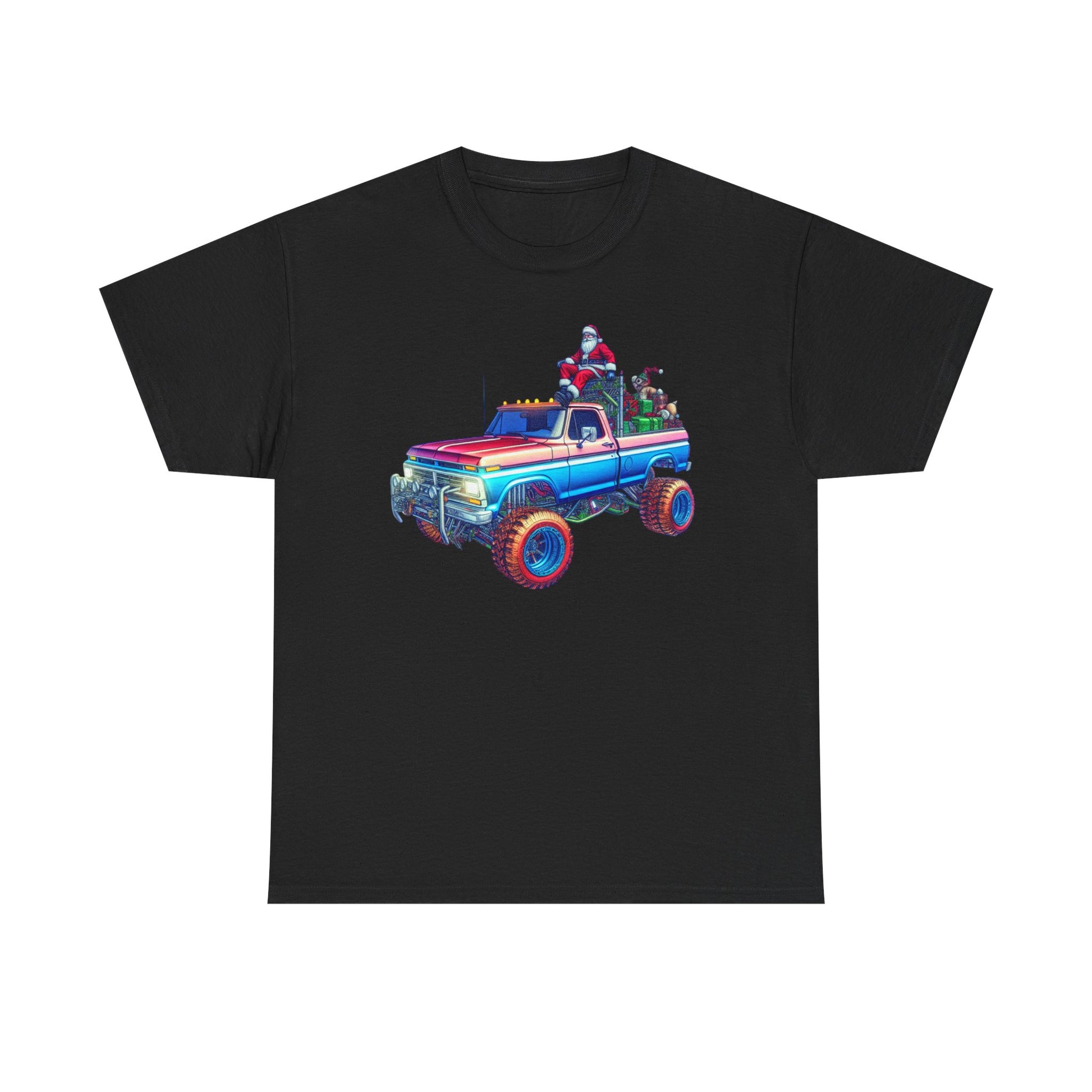 Santa in a big ol' lifted truck!