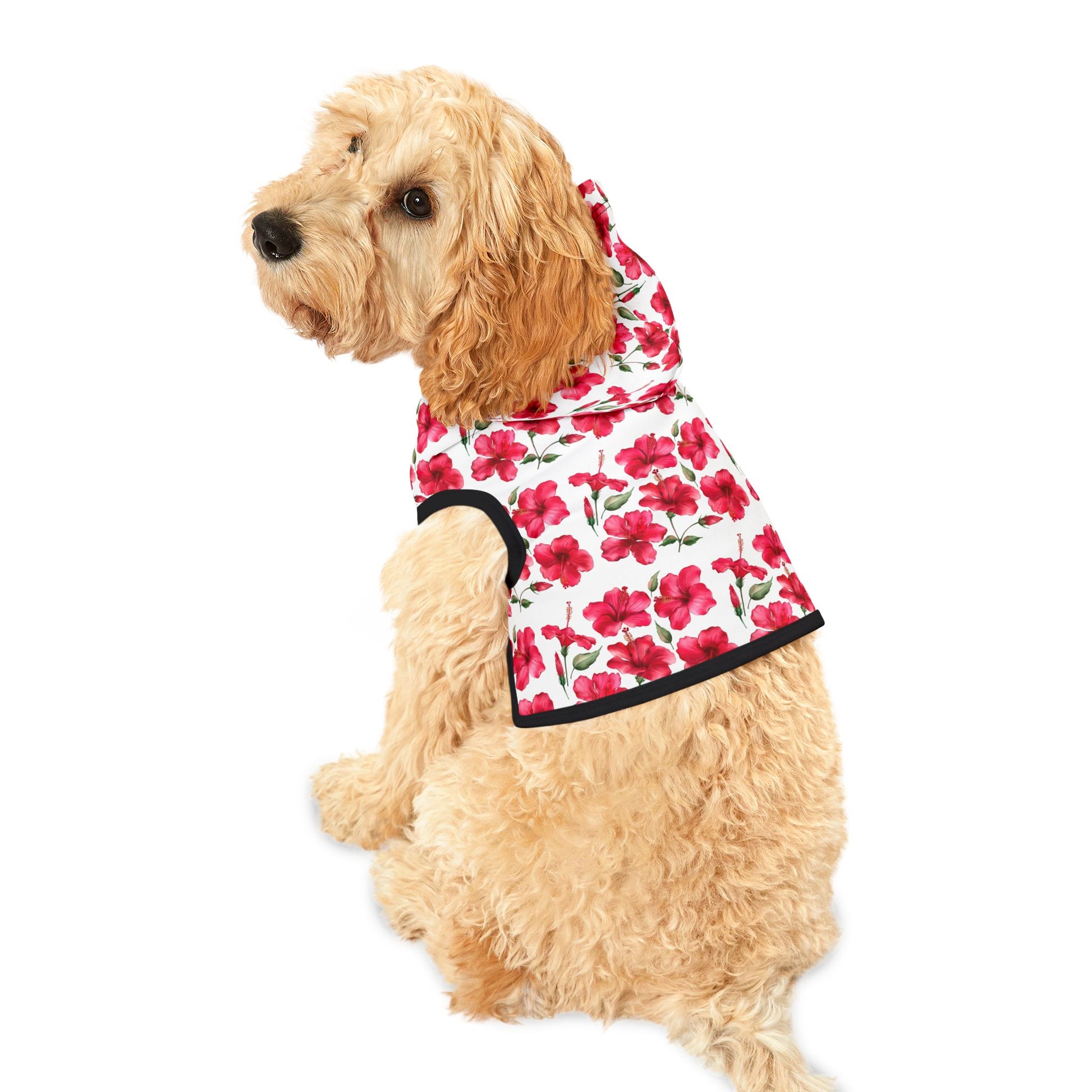 Rose Pattern Pet Hoodie