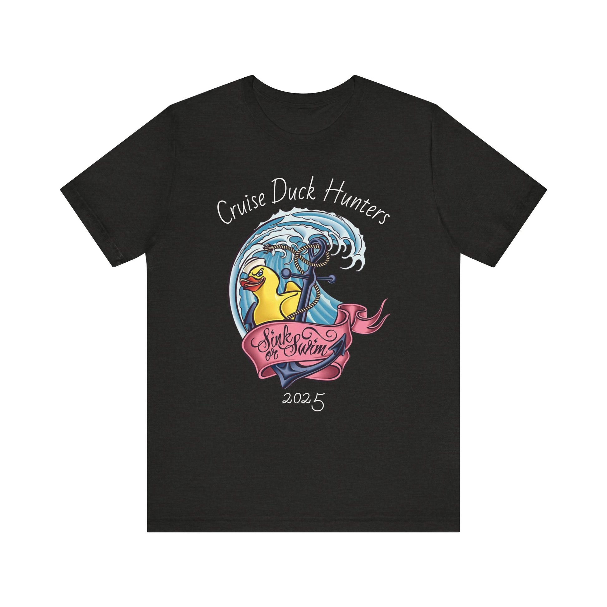 Cruise Ship Duck Hunters Graphic Tee, Casual Shirt for Duck Lovers, Funny Gift for Friends, Beach Adventure Apparel, Unisex Summer Wear