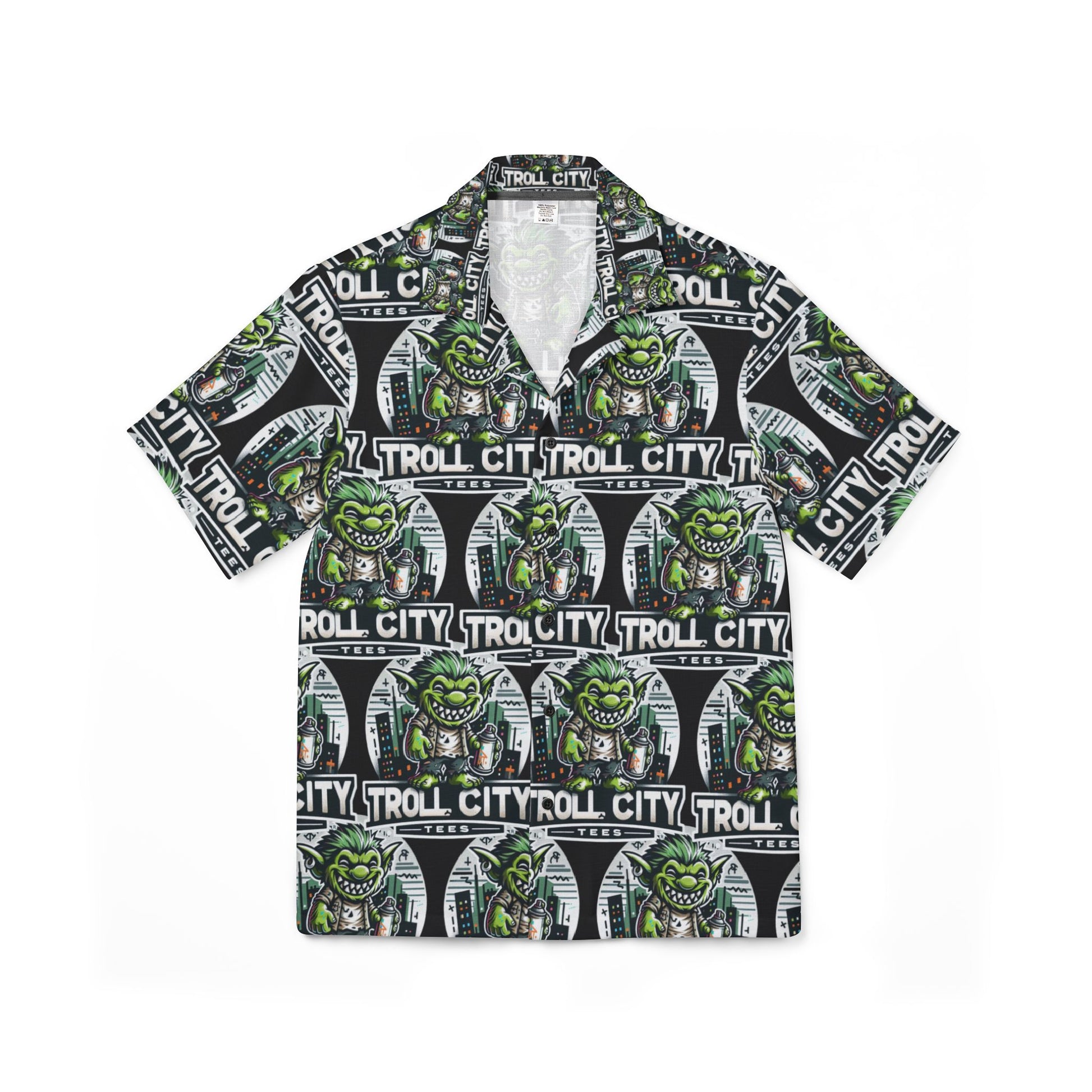 Camp Shirt - Limited Edition Men's Hawaiian TROLL CITY TEES Shirt
